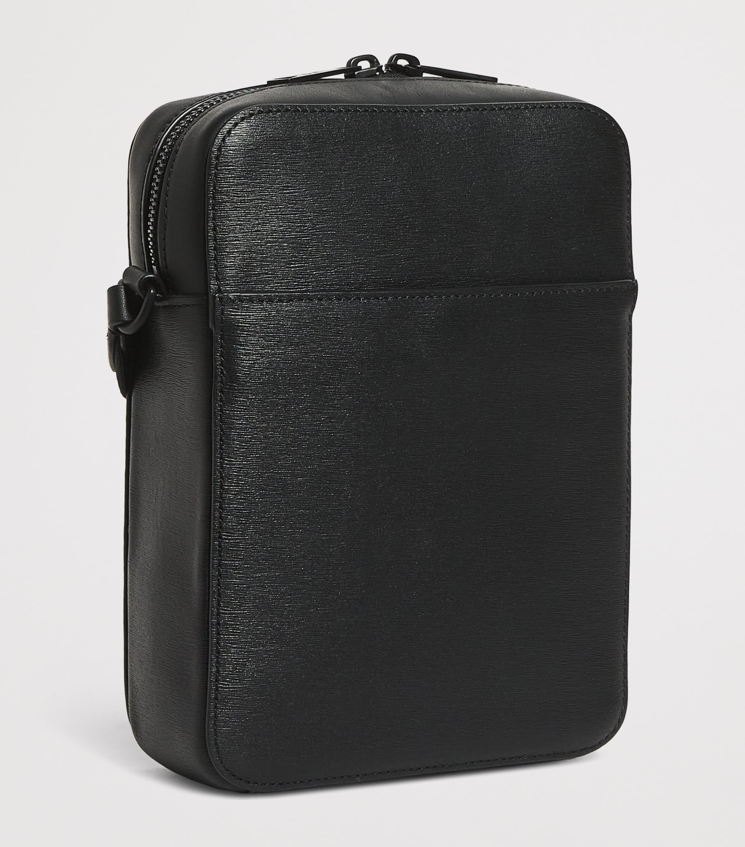 Paul Smith Black Leather Flight Cross-Body Bag | Harrods UK