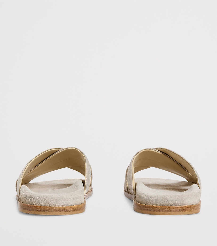 Embroidered Crossover Slides SABBIA Image 4