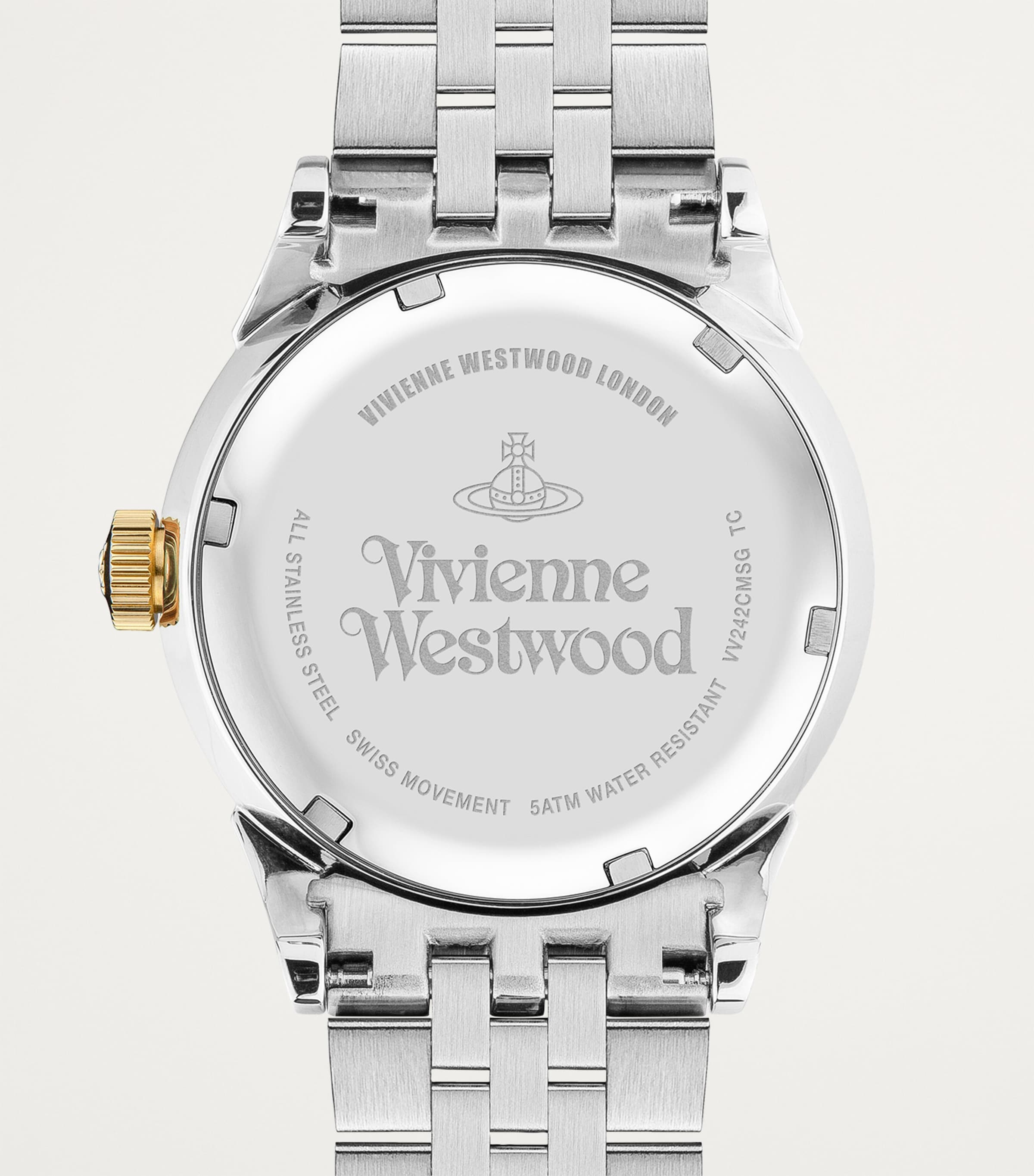 Vivienne Westwood Stainless Steel Seymour Homme Watch 41mm Silver/gold Image 3
