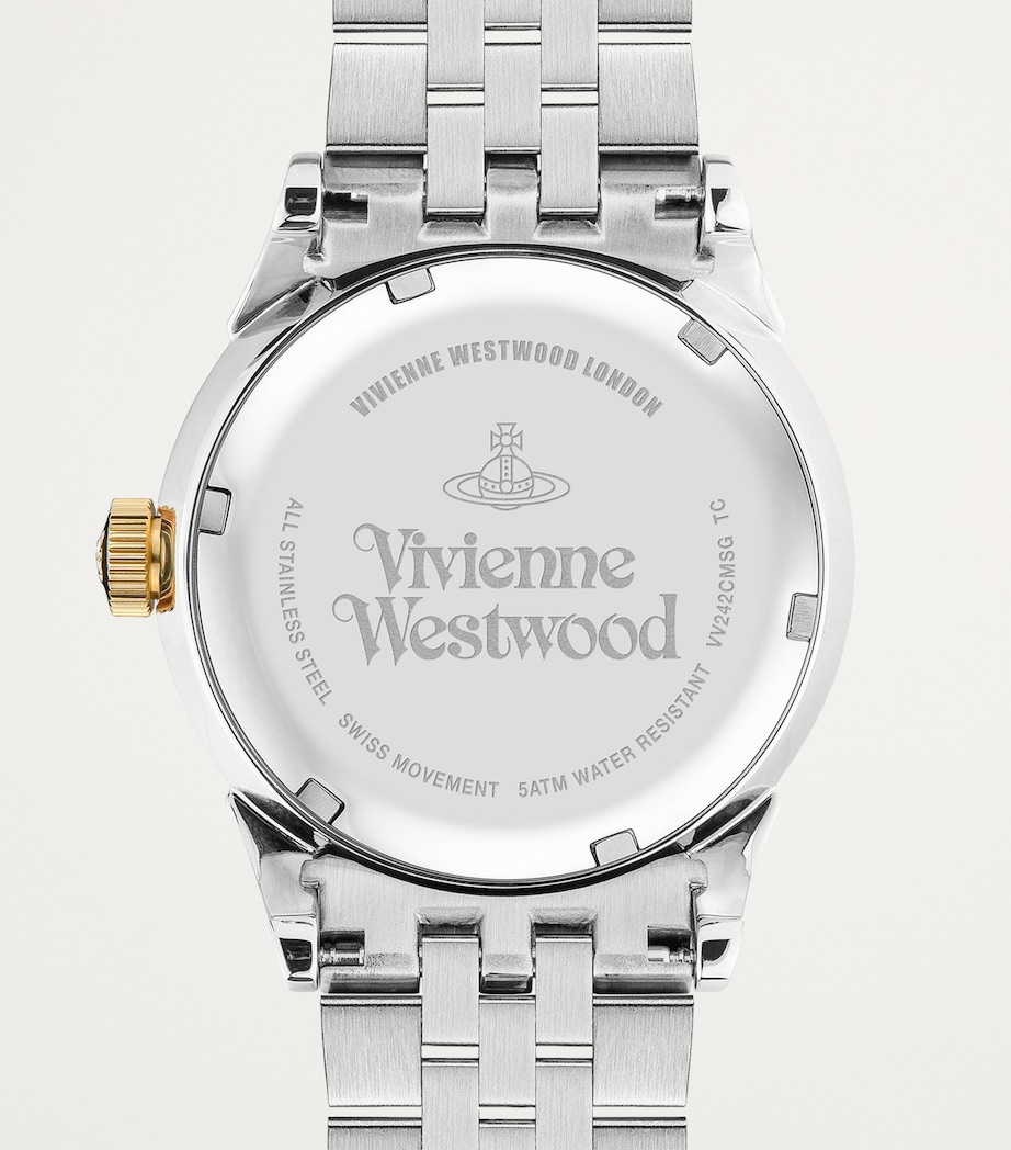 Vivienne Westwood Stainless Steel Seymour Homme Watch 41mm Silver/gold Image 3