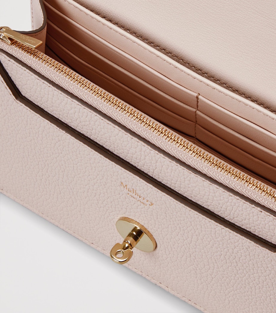 Mulberry Small Leather Darley Cross-Body Bag Blossom Pink Image 4