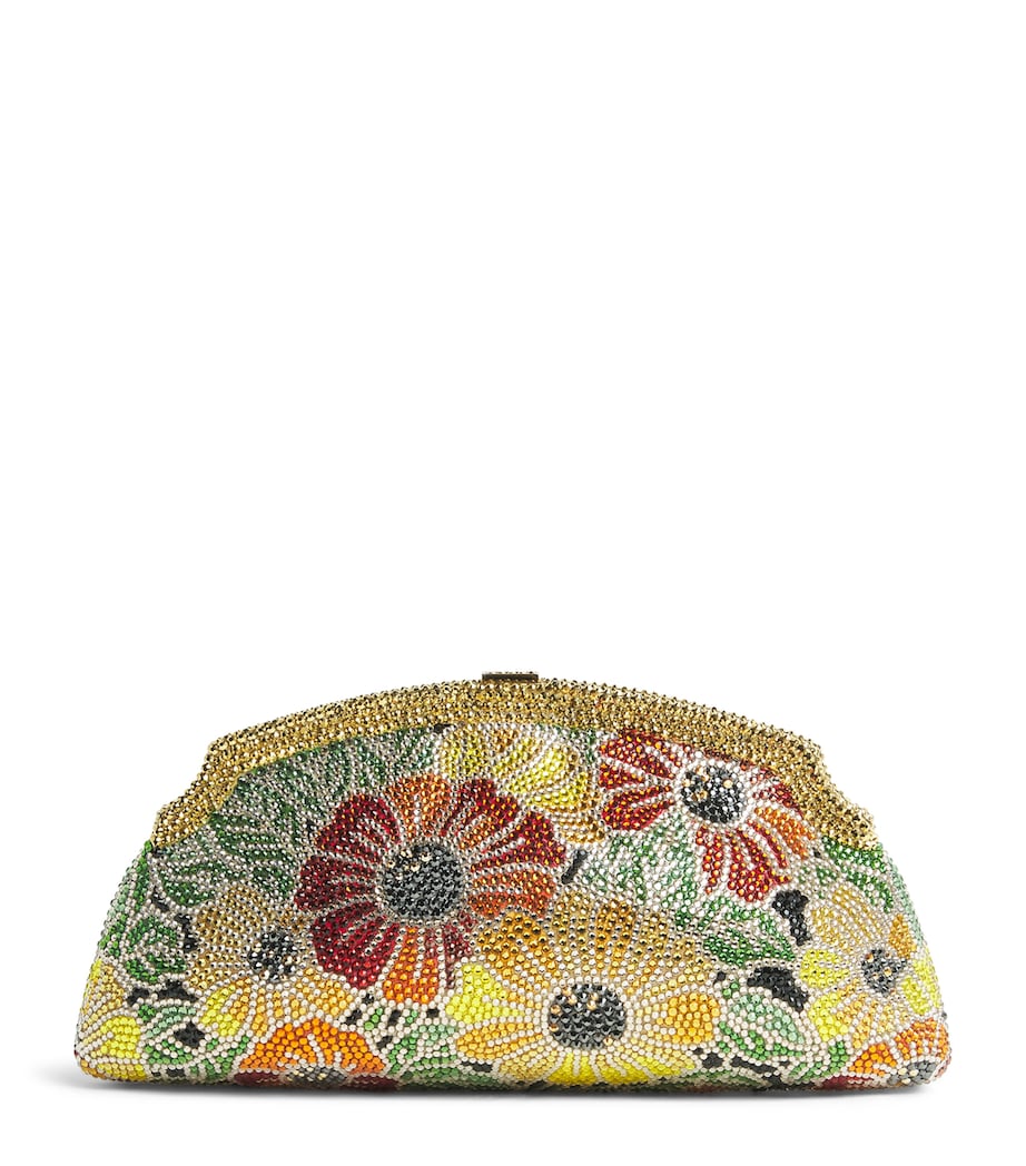 Judith Leiber Mini Embellished Venetian Meadow Clutch Bag Chmpgn Prosecco Mul Image 1