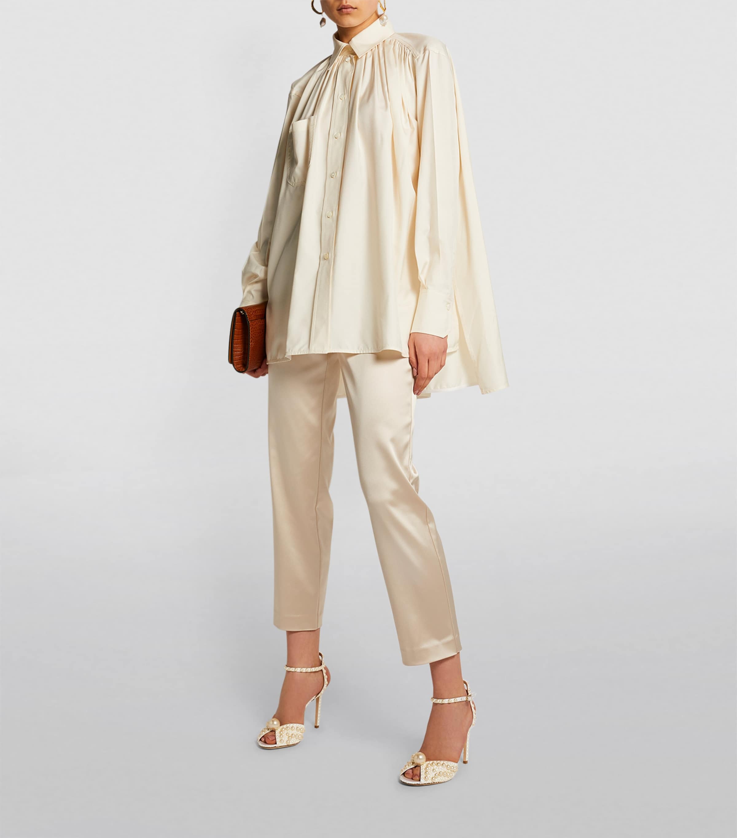 Sacora 100 Satin Pearl Sandals Image 5