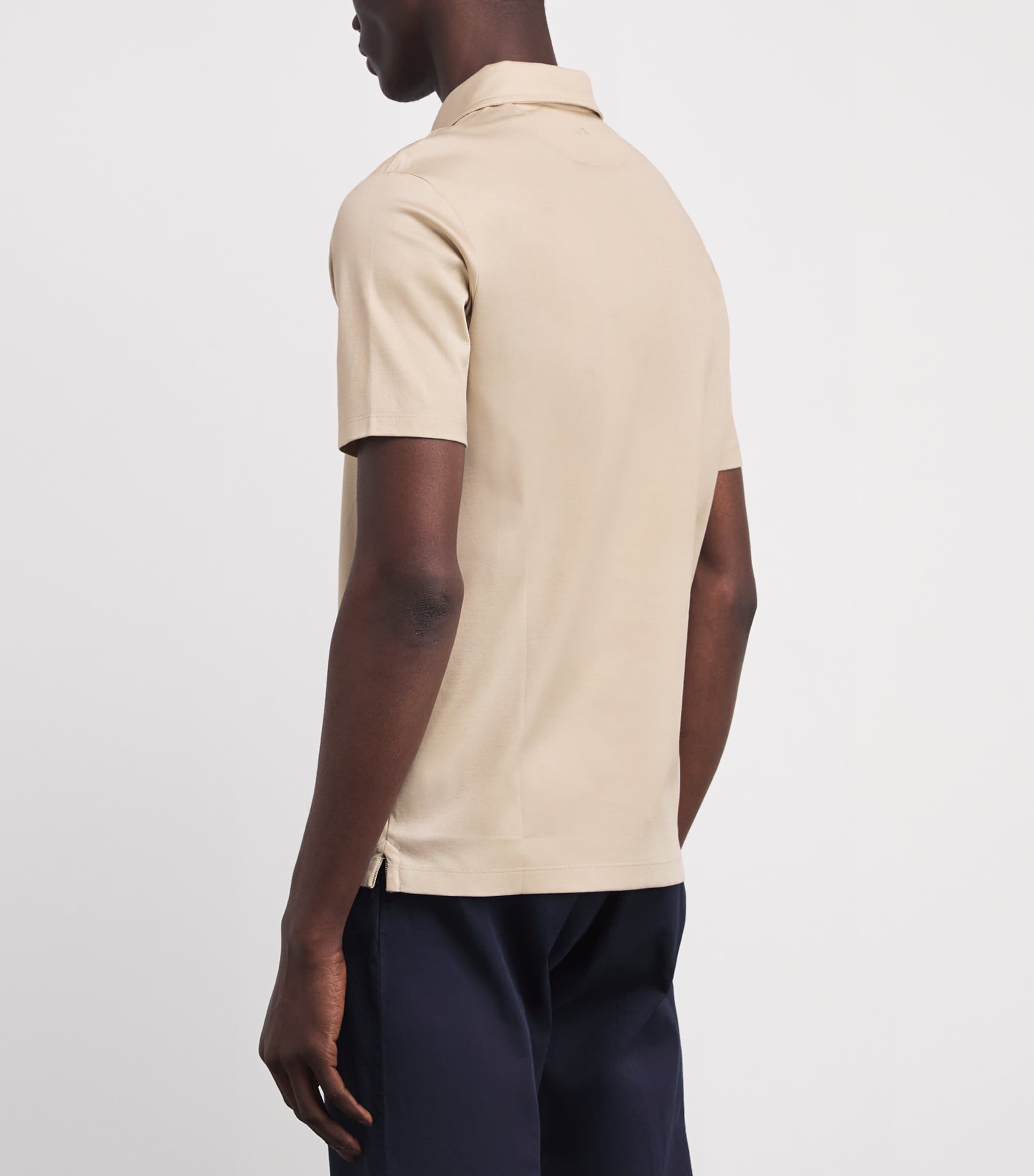 Aqua Touch Cotton Interlock Polo Shirt 348 BEIGE Image 4