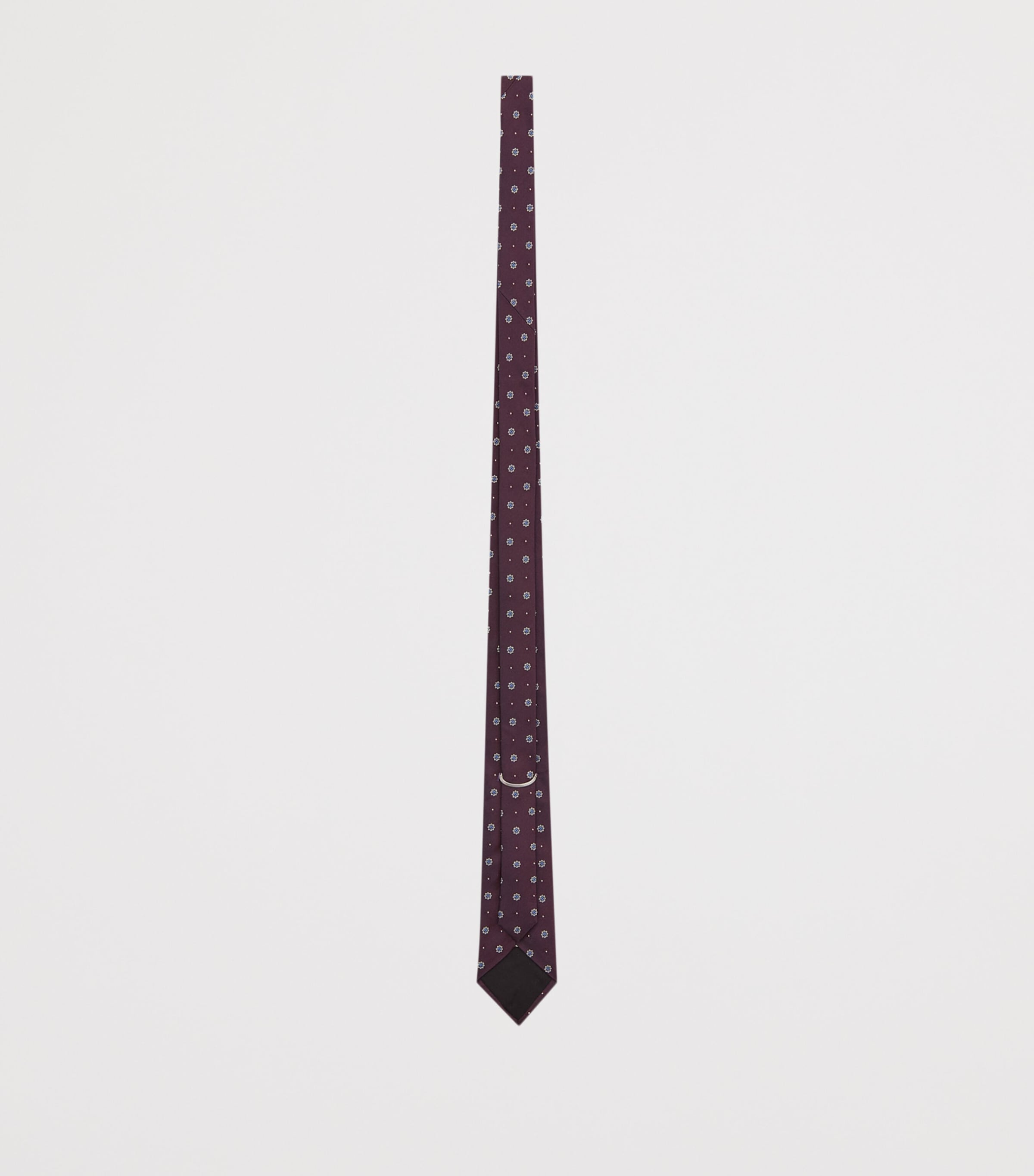 Saint Laurent Silk Jacquard Medallion Tie Image 3