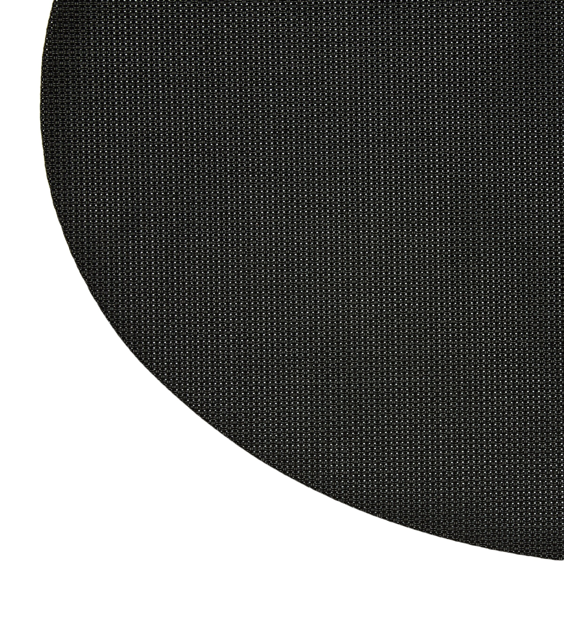 Basketweave Oval Placemat (36cm x 48cm) BLACK Image 2
