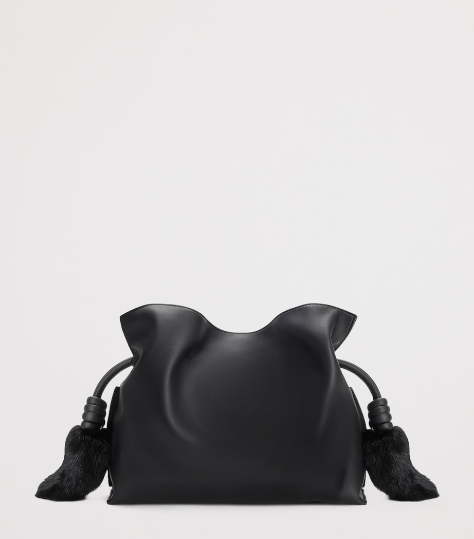LOEWE Medium Lion Intarsio Flamenco Clutch Bag Black/pecan Image 4
