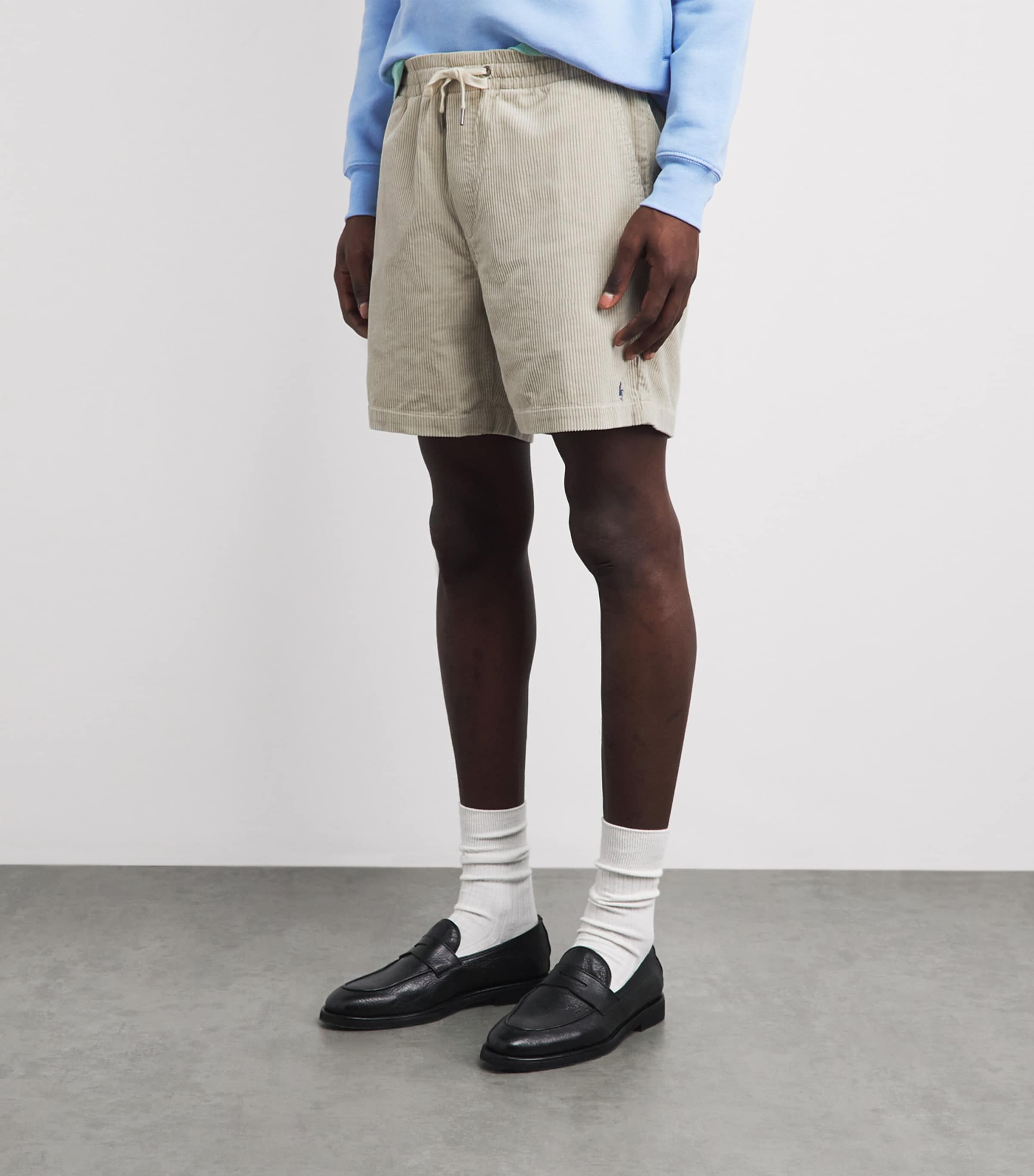 Polo Ralph Lauren Mens Cotton Corduroy Prepster Shorts Khaki Stone Image 4