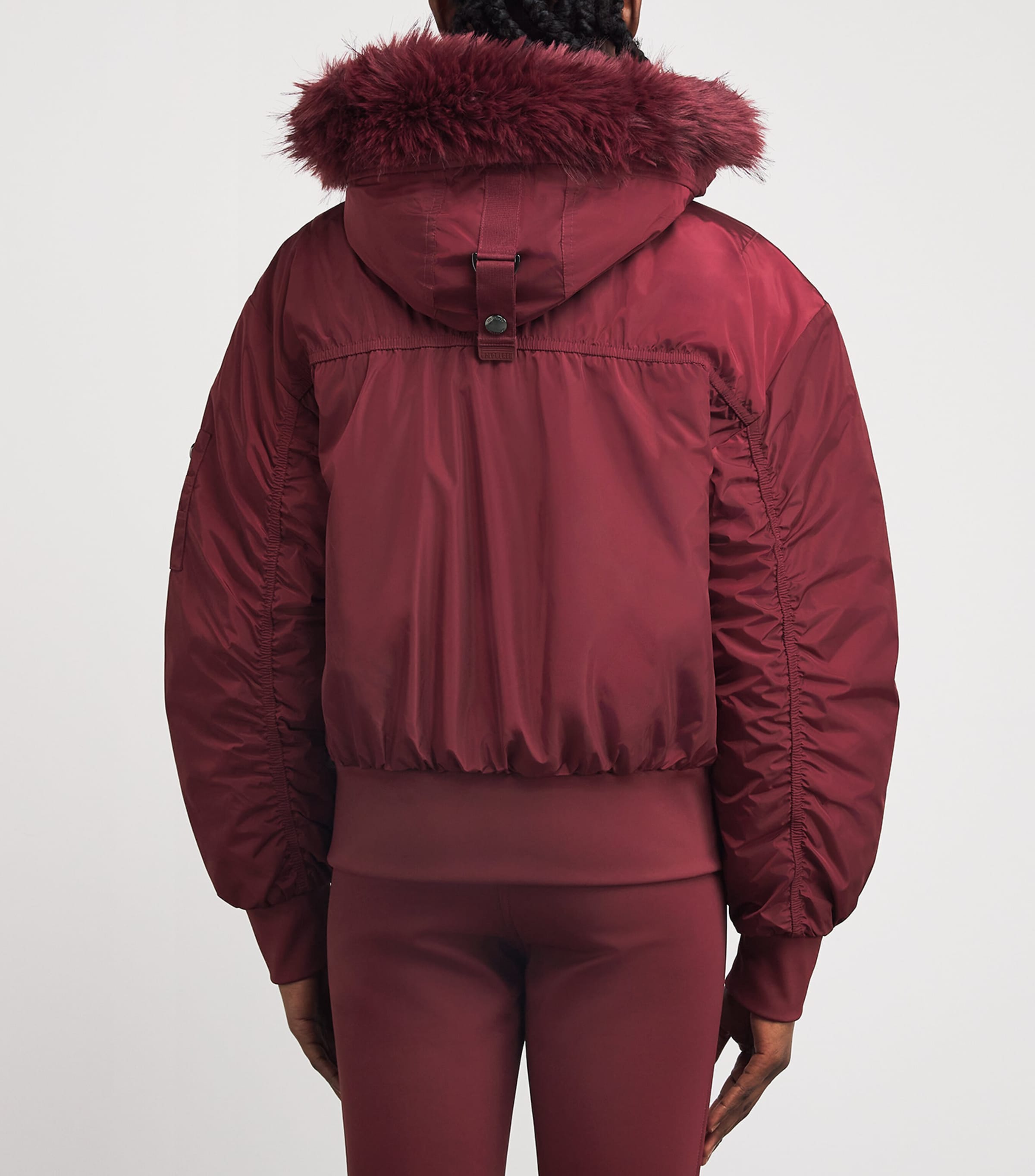Down Jeanne Ski Bomber Jacket 4748 VINO ROSSO Image 4