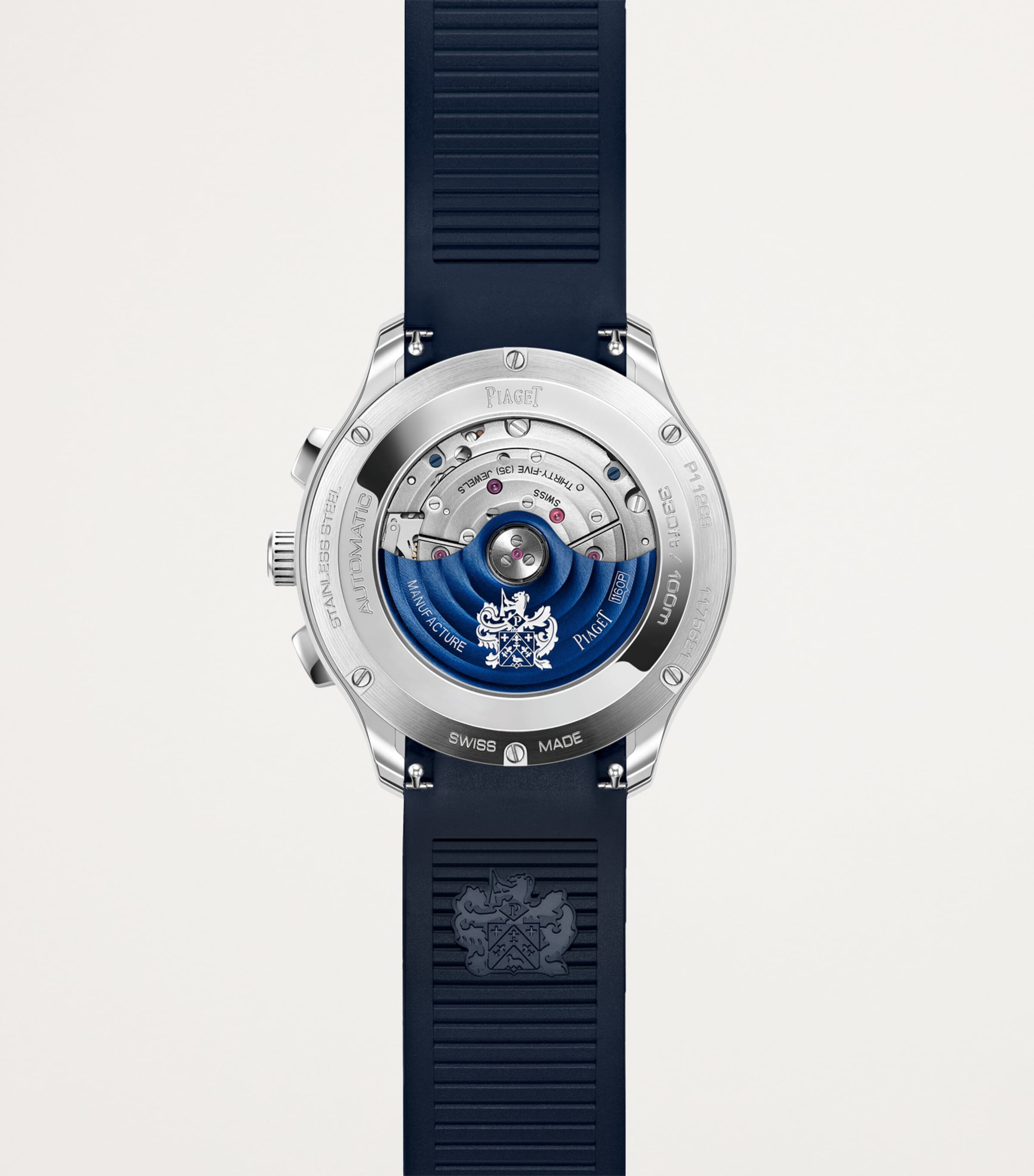 Stainless Steel Polo Chronograph Watch 42mm BLUE Image 5