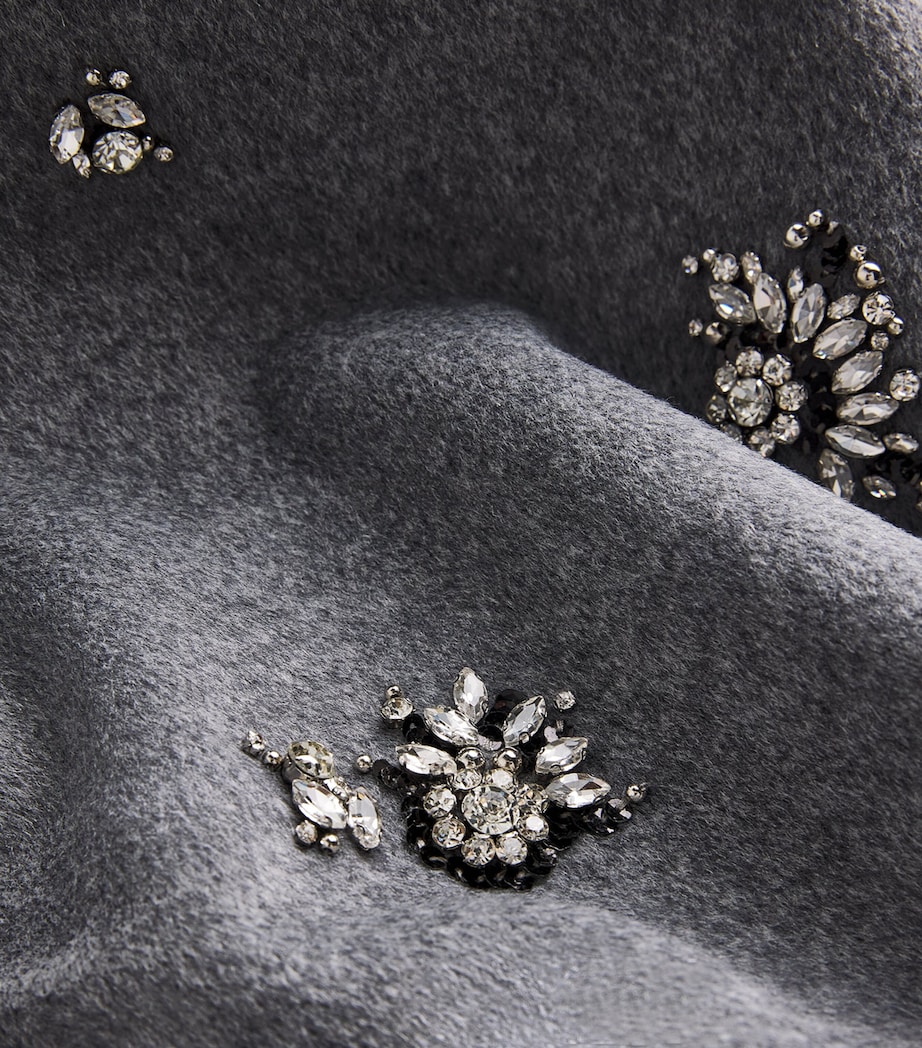 Wool-Blend Embellished Gianni Coat HEATHER GREY Image 5