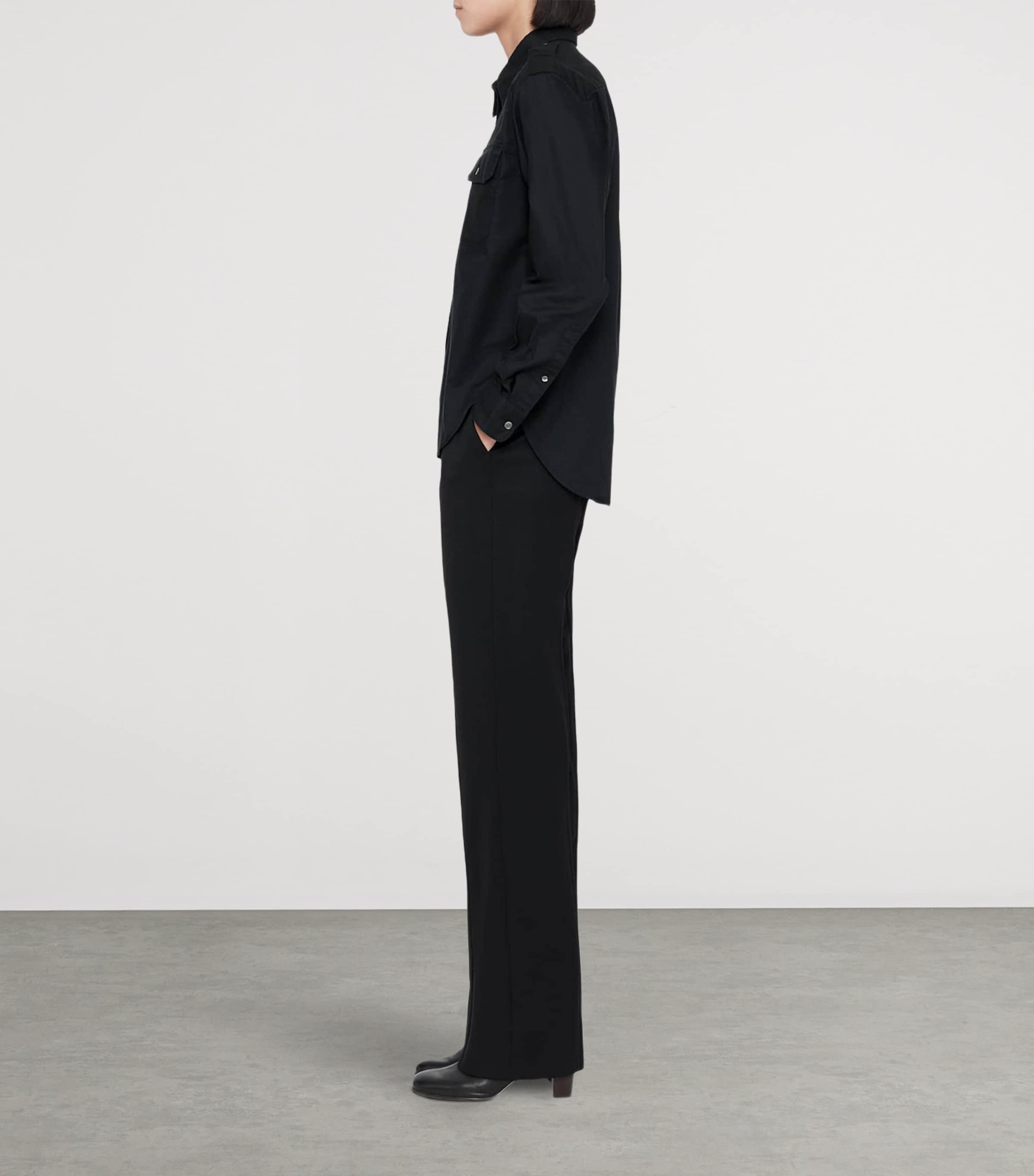 AllSaints Womens Roxanne Trousers Black Image 8