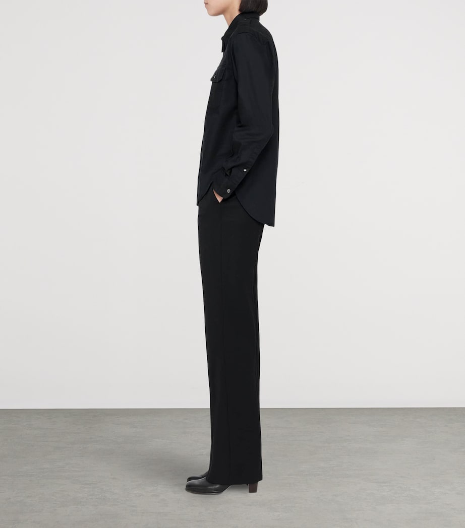 AllSaints Womens Roxanne Trousers Black Image 8