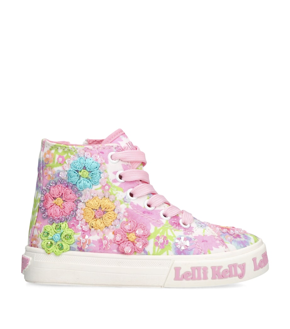 Lelli Kelly Eloise High-Top Sneakers Pink Comb Image 1