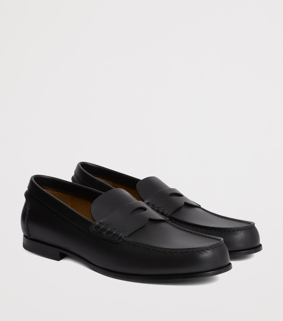 Leather Flex Heddon Loafers 001BLACK Image 3