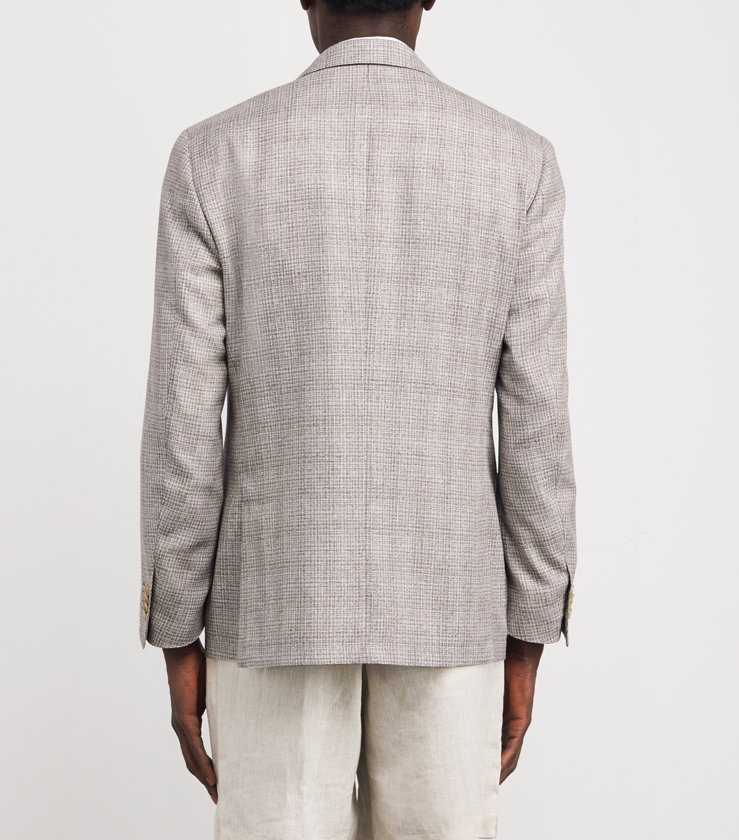 Silk-Virgin Wool Blazer 34 NATURAL / BEIGE Image 4