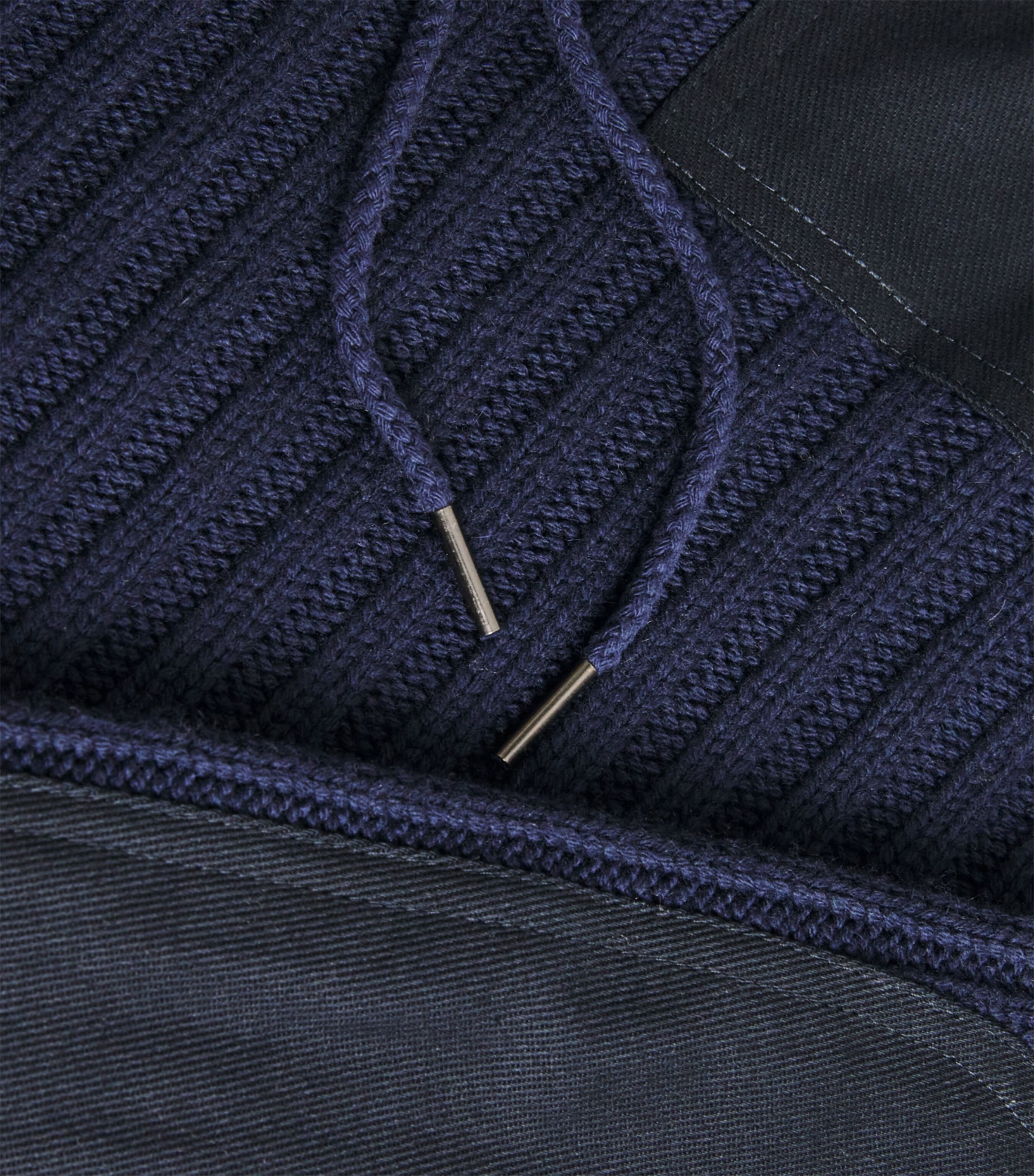 N.Peal Mens Merino Wool-Cashmere 007 Sweater Nvy Navy Image 5
