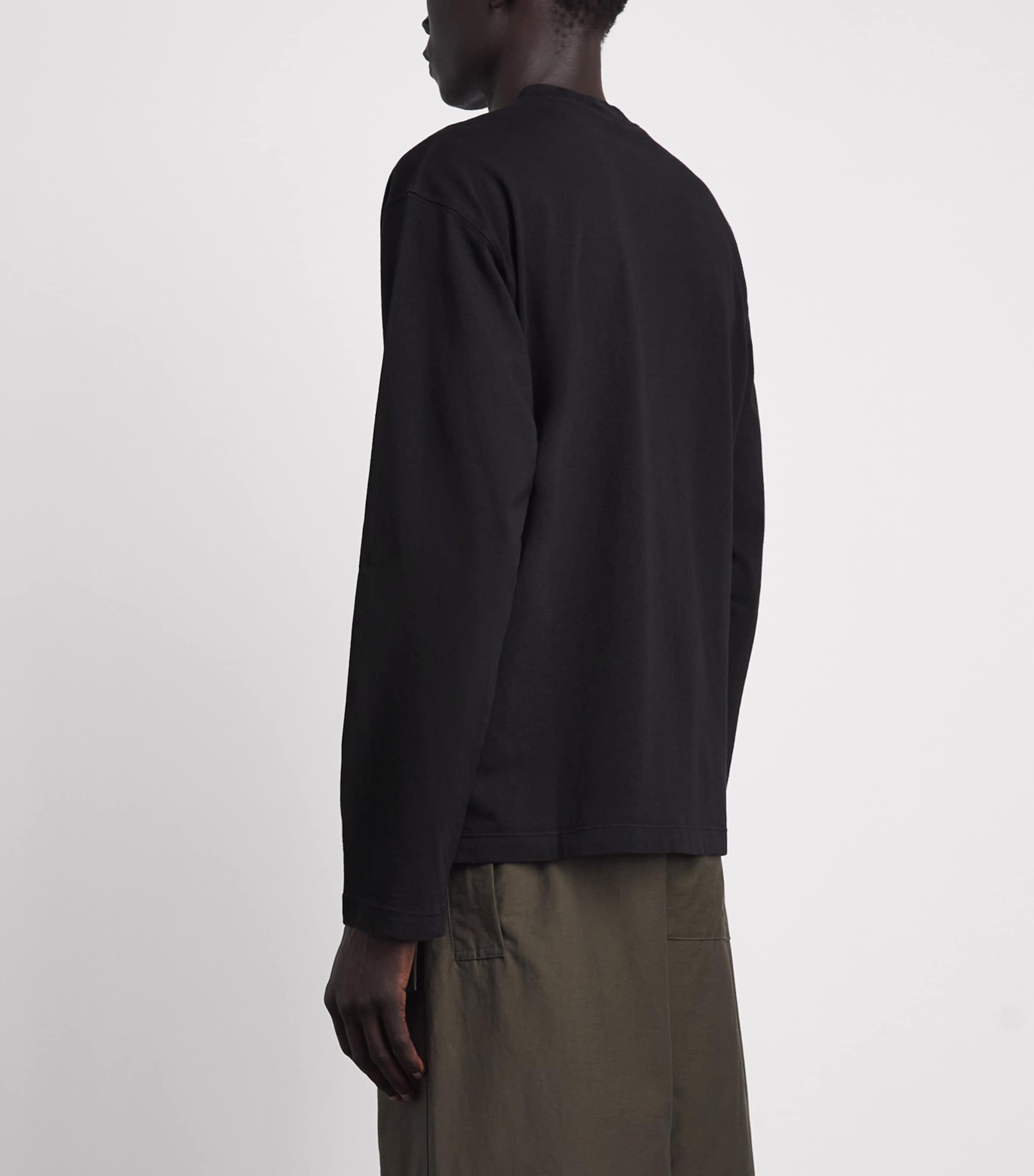 Stone Island Mens Compass Slim Long-Sleeve T-Shirt Image 5