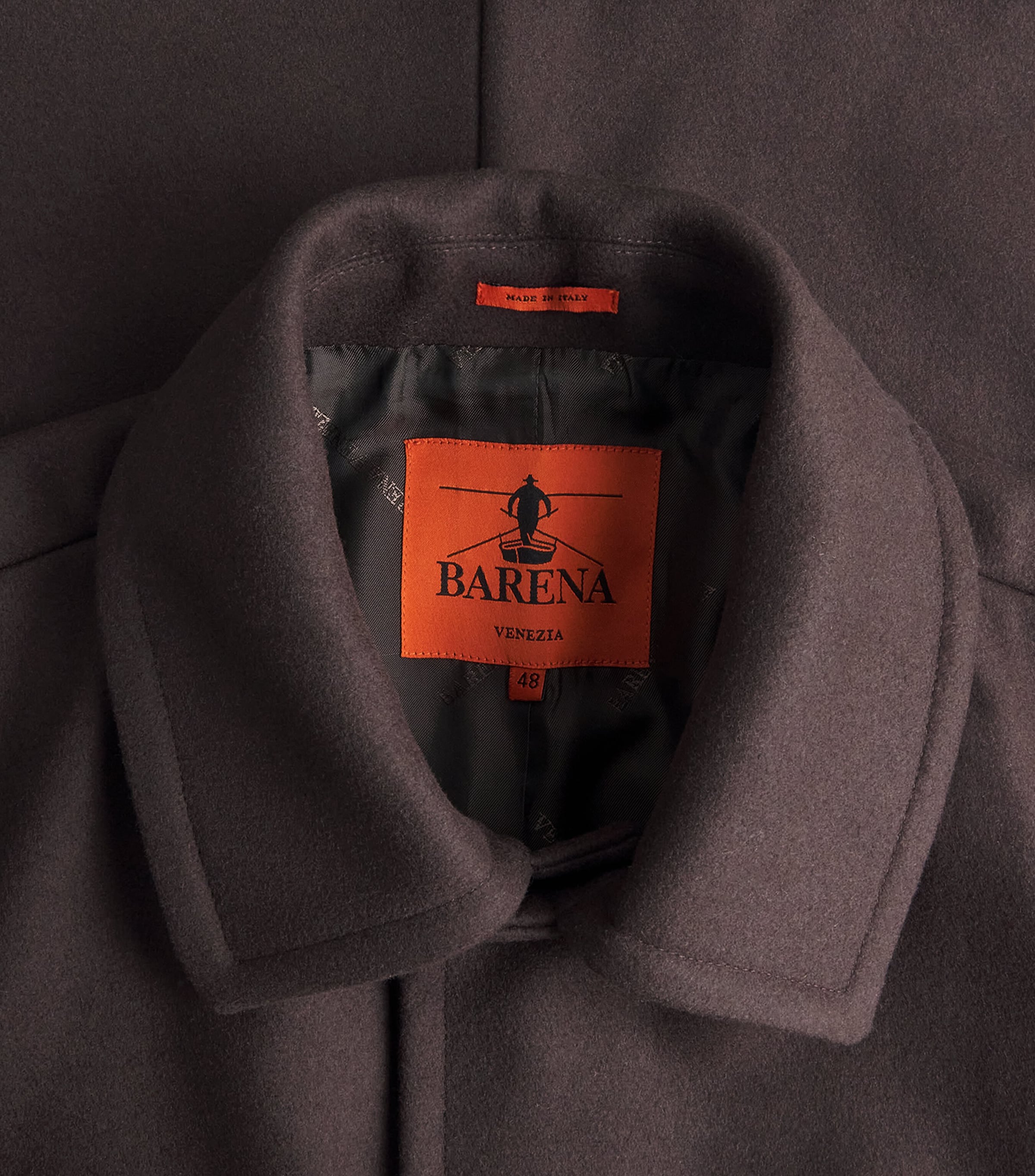 Barena Mens Wool-Blend Longline Overcoat Bruno Image 6