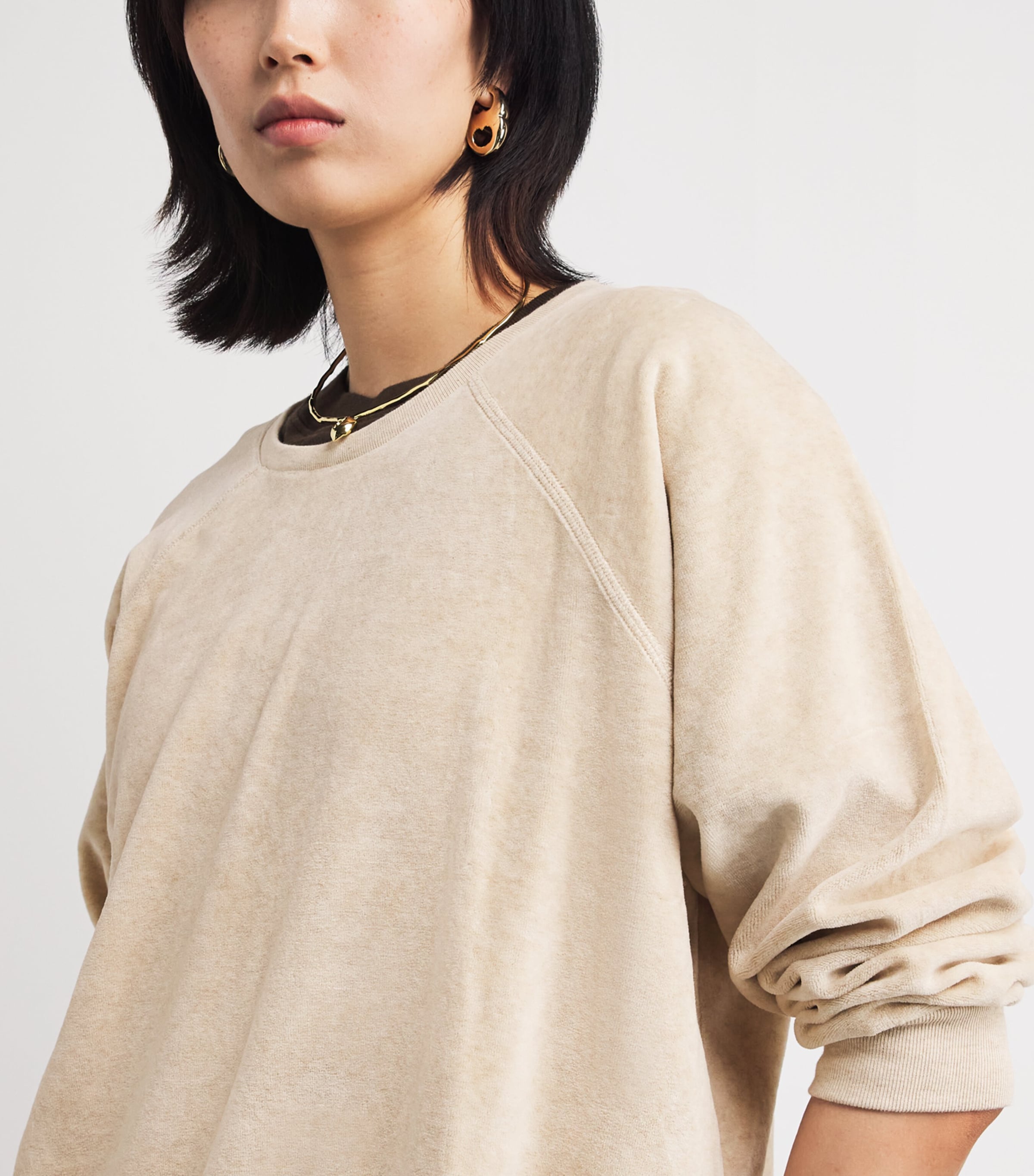 Cotton-Blend Samos Sweatshirt OATMEAL HEATHER Image 6