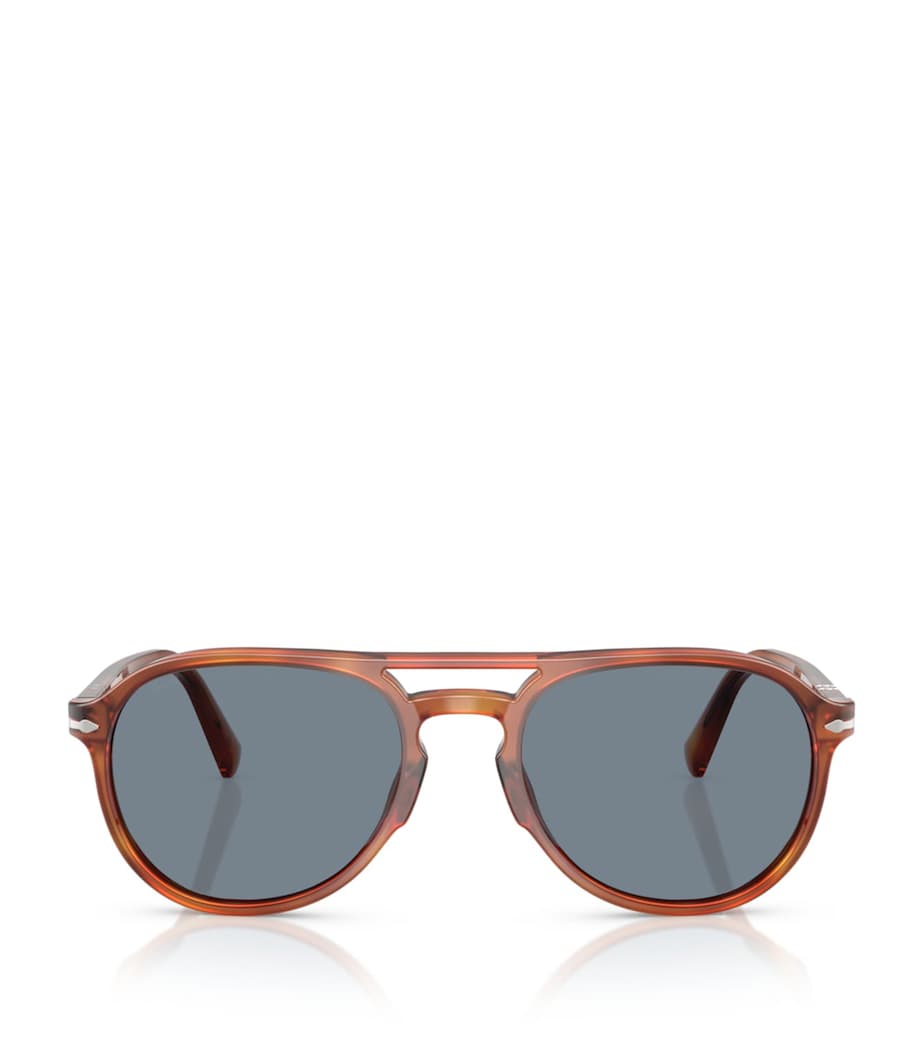 Persol Acetate Pilot Sunglasses Brown Image 1