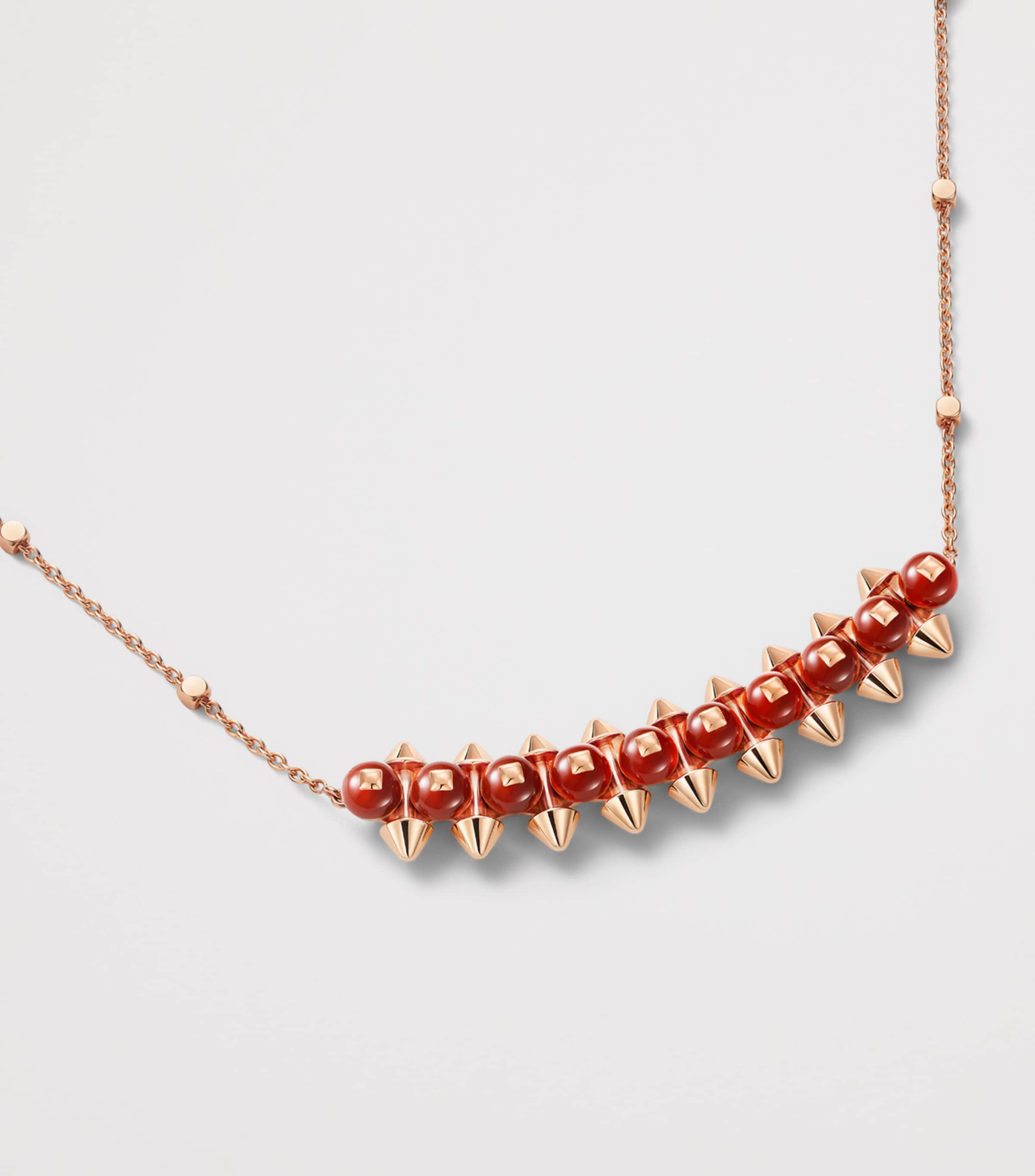 Cartier Rose Gold and Agate Clash de Cartier Pendant Necklace Rose Gold Image 3