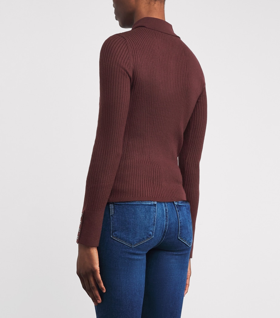 Ribbed Jayde Sweater Top OXBLOOD Image 4