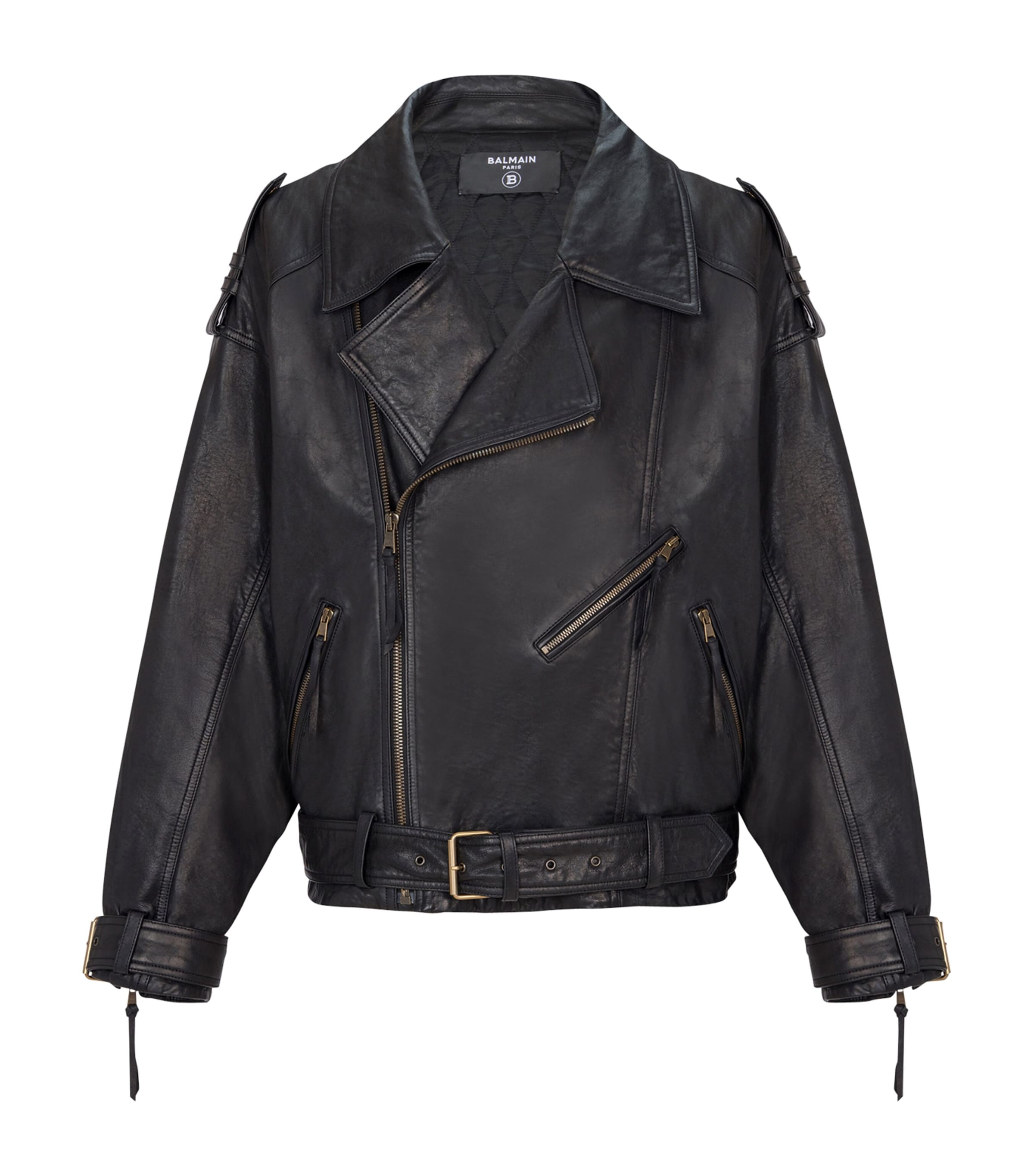 Lambskin Biker Jacket 0PA NOIR Image 1