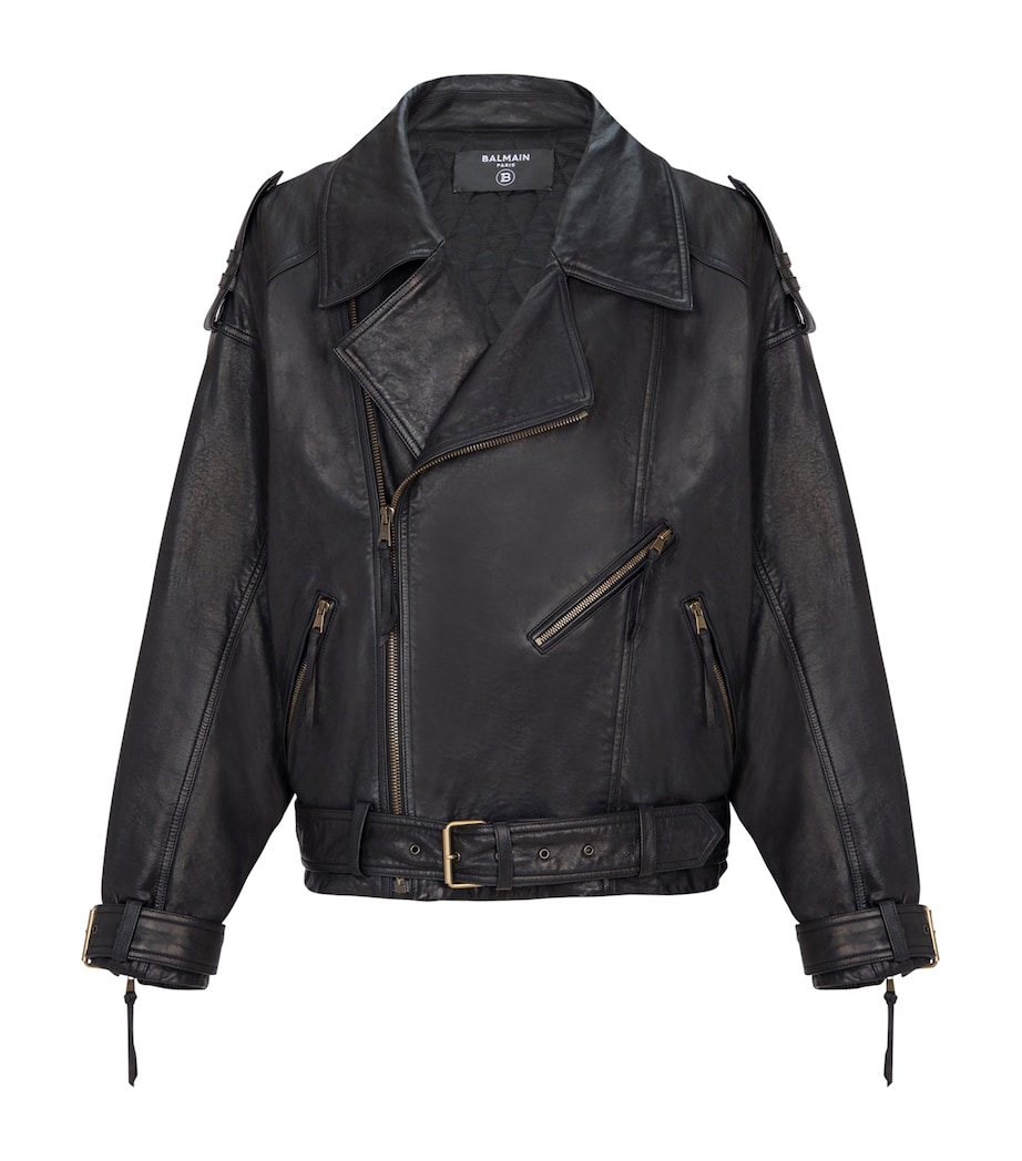 Lambskin Biker Jacket 0PA NOIR Image 1