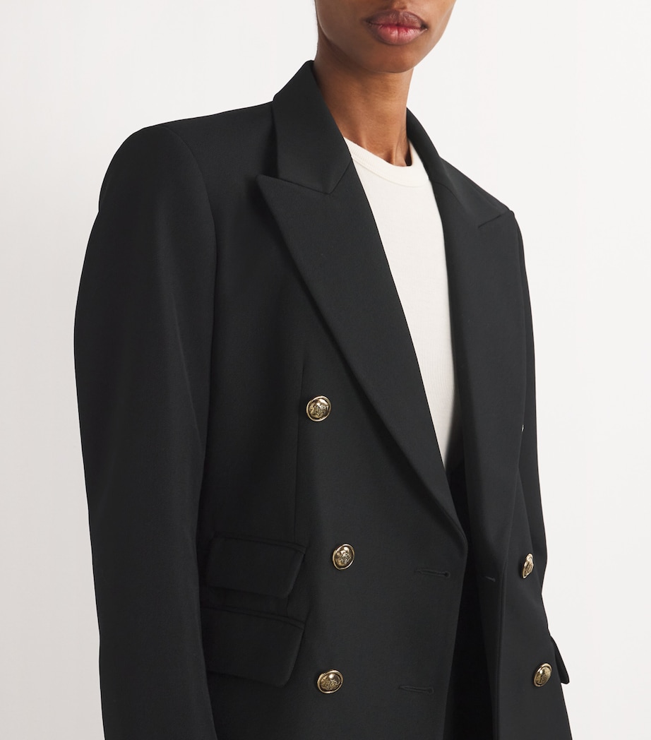 Virgin Wool-Blend Blazer BLACK Image 6