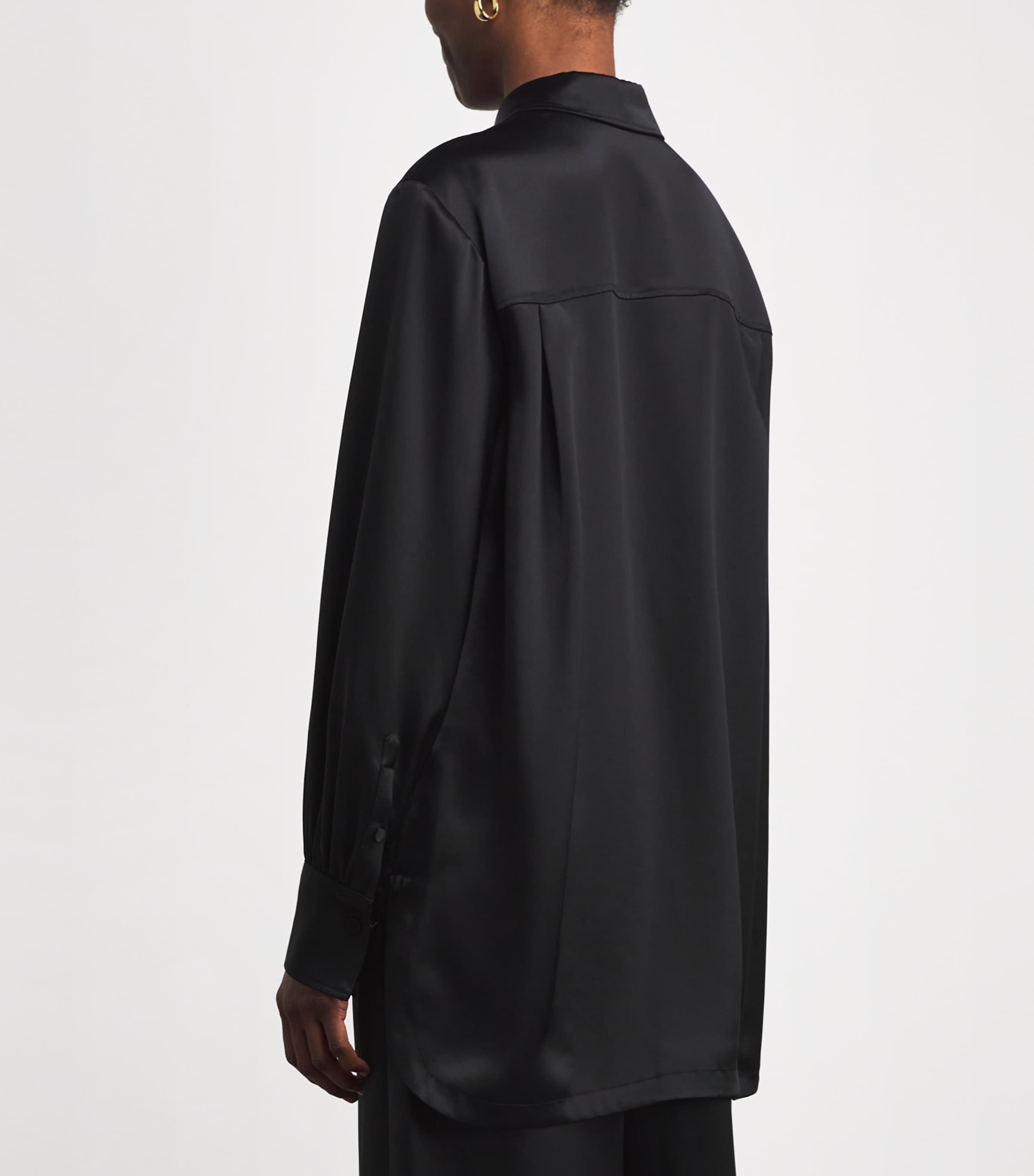 Satin Dieu Blouse BLACK Image 4