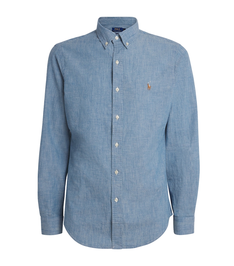 Polo Ralph Lauren Mens Denim Shirt Blue Image 1