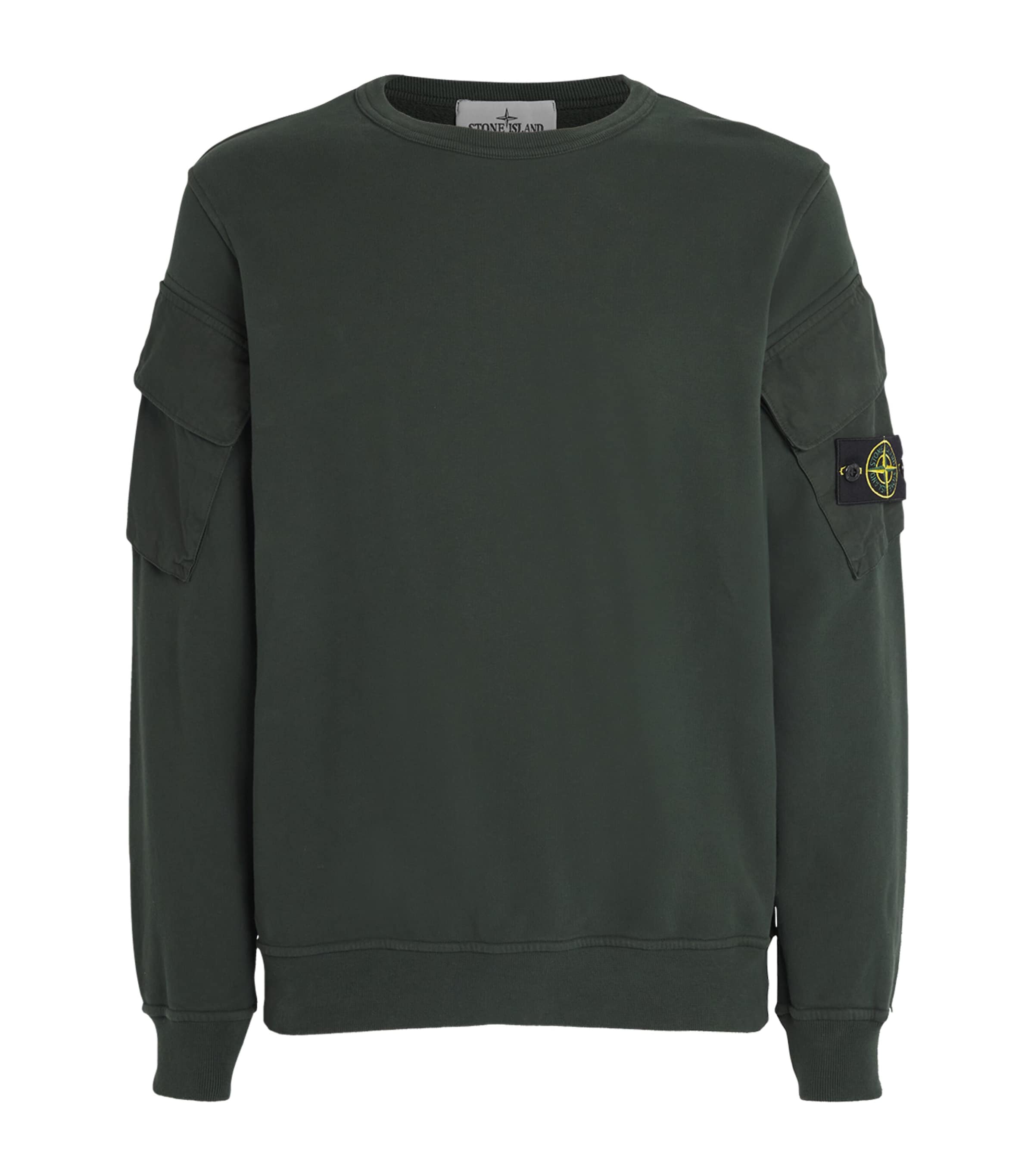 Stone Island Cotton Sweatshirt In Green