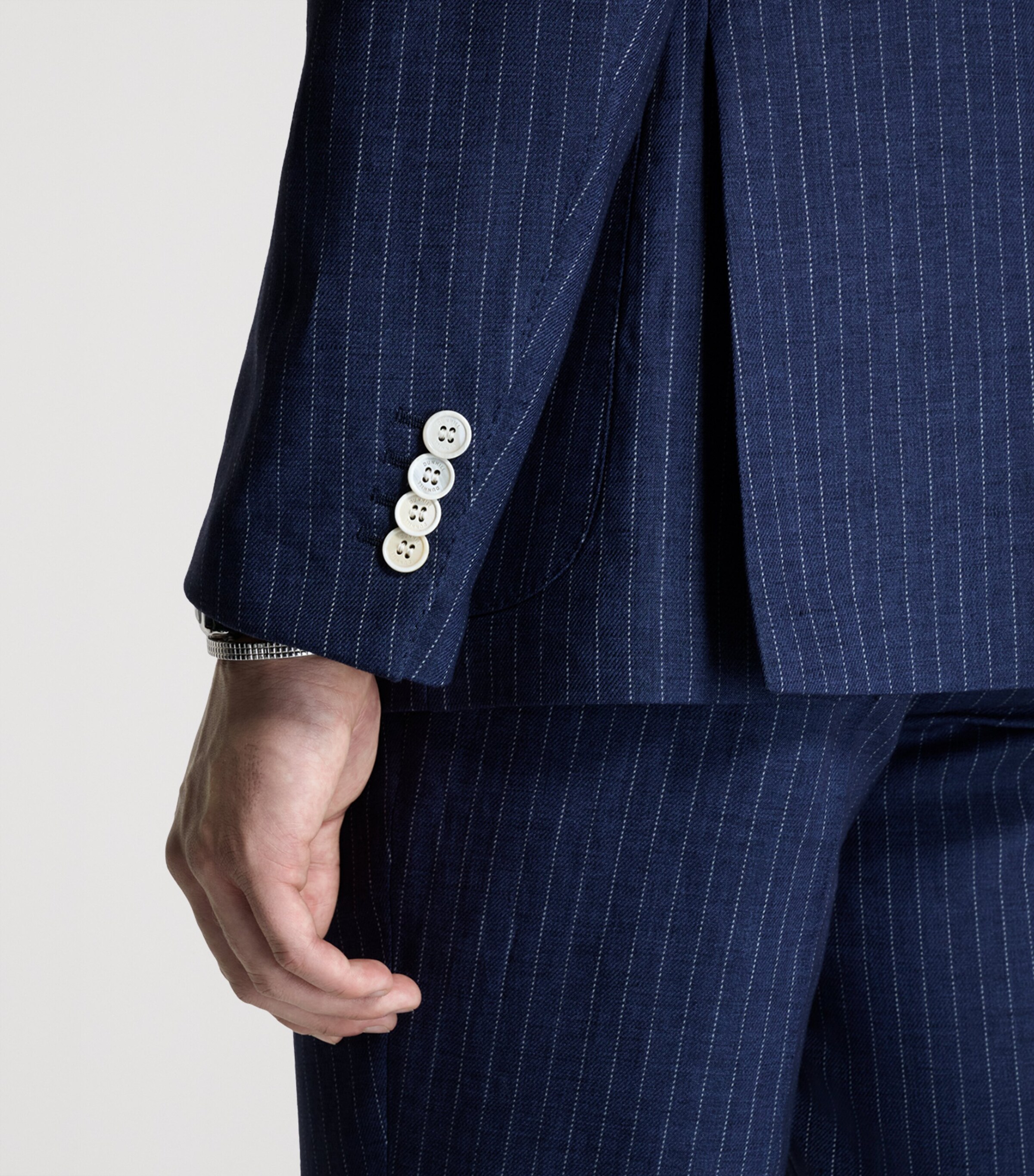 Dunhill Mens Linen Double-Breasted Blazer Image 5