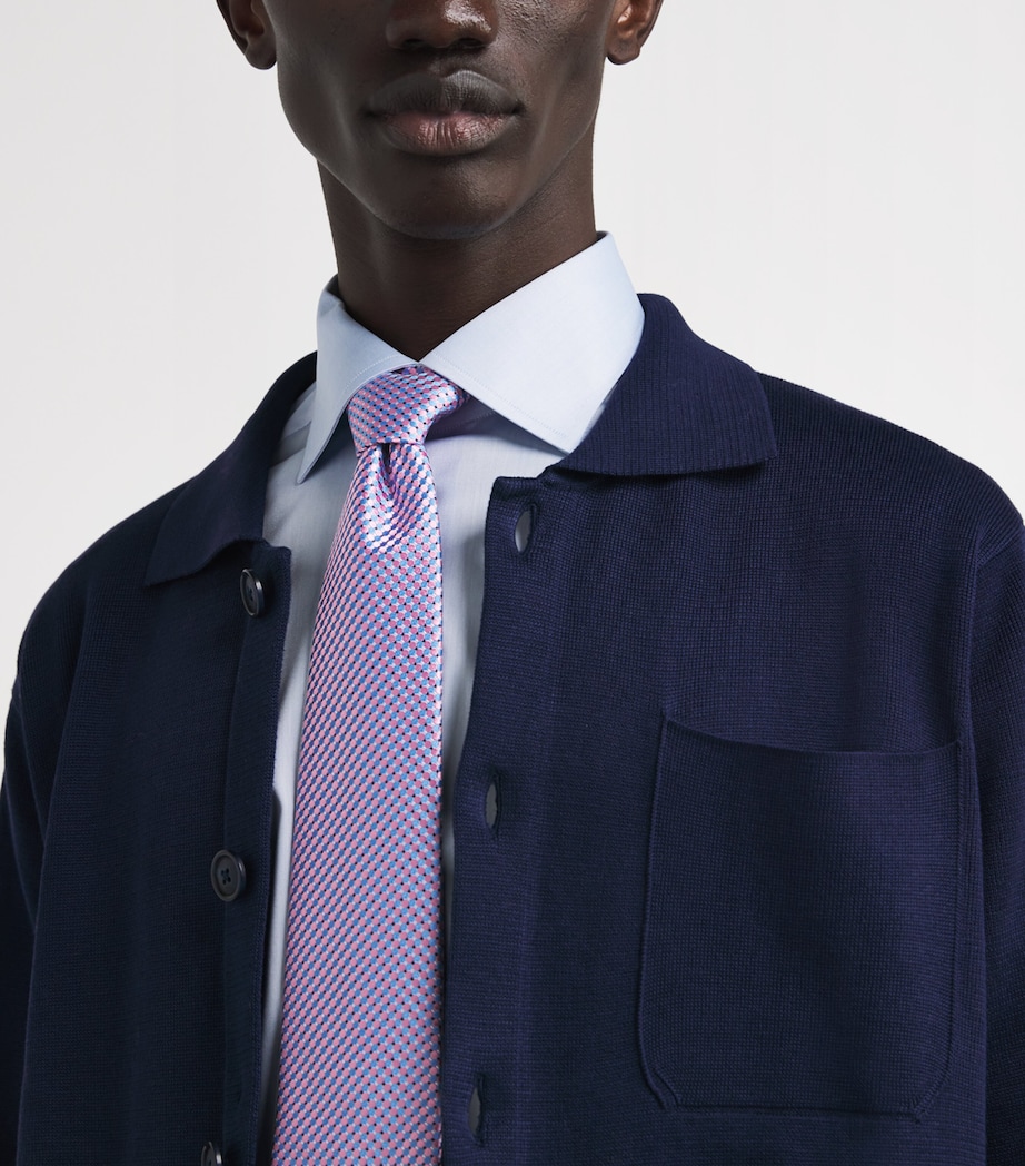 Geometric Pattern Tie 55-PINK Image 2