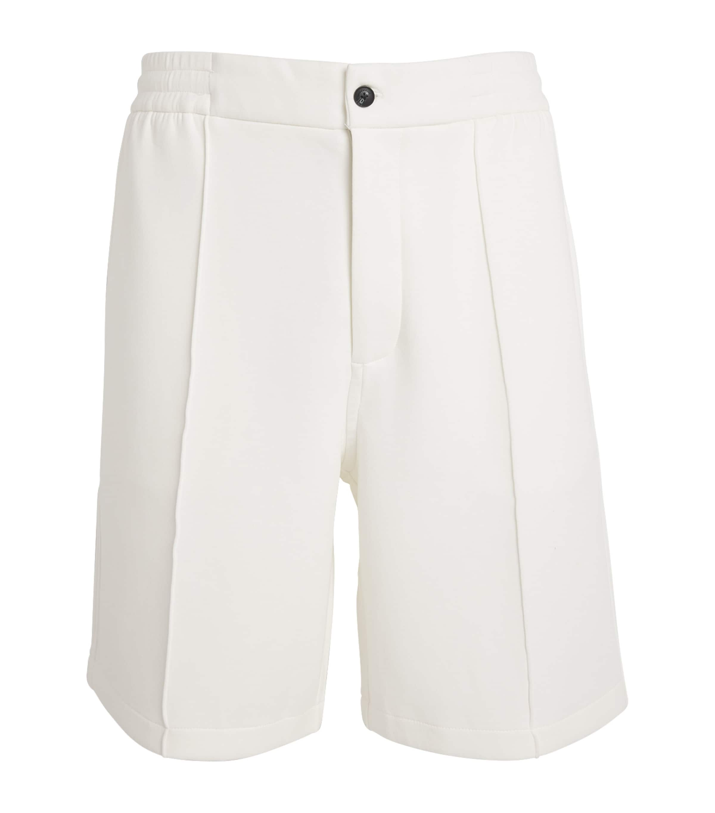 Emporio Armani Cotton-blend Shorts In White