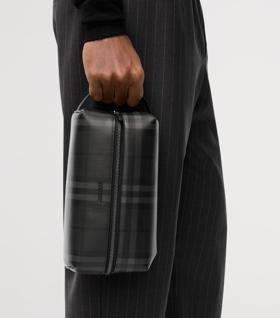 Burberry City Check Zip Pouch Iron Image 2