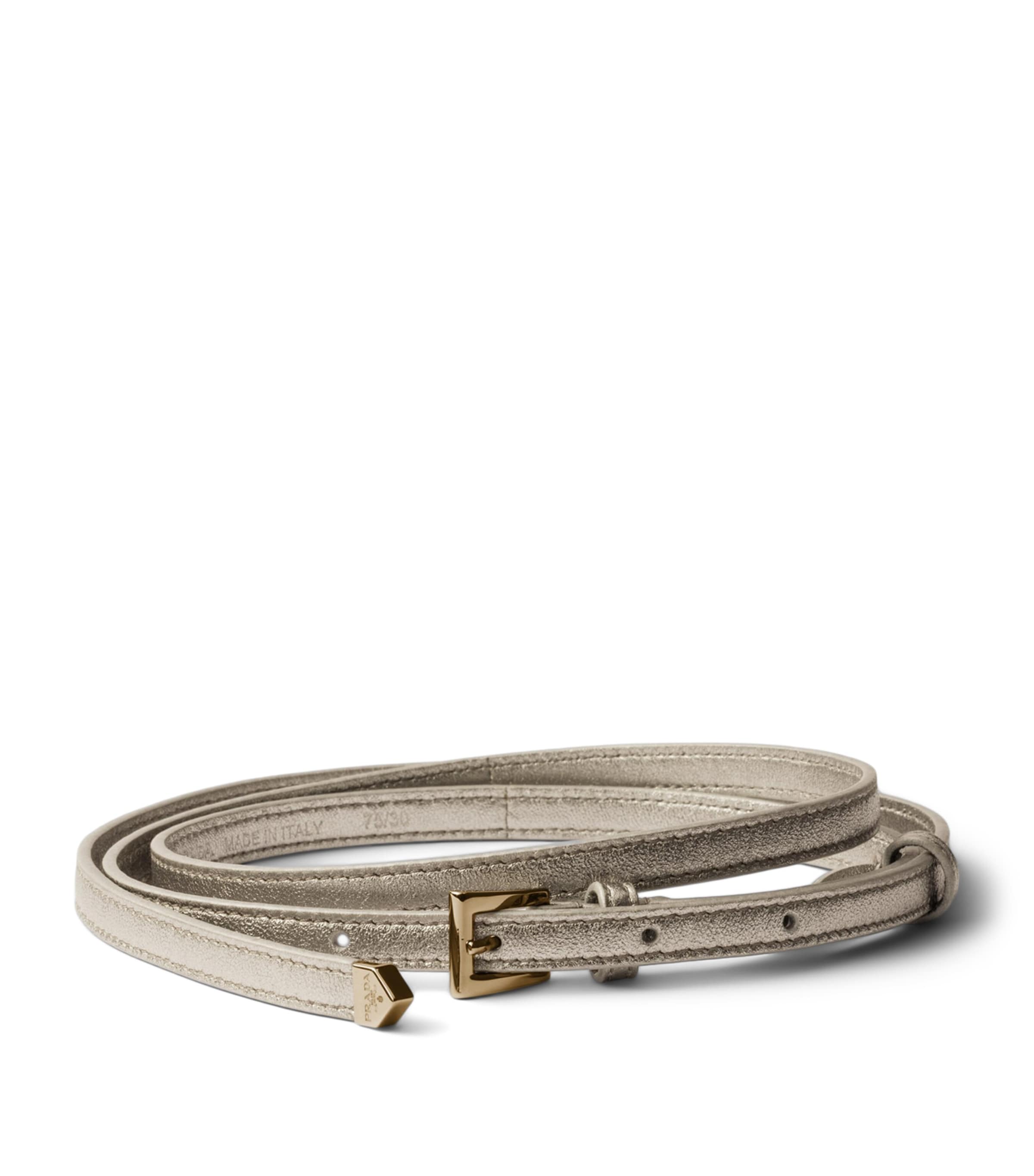 Nappa Leather Metallic Belt F0846 Image 1