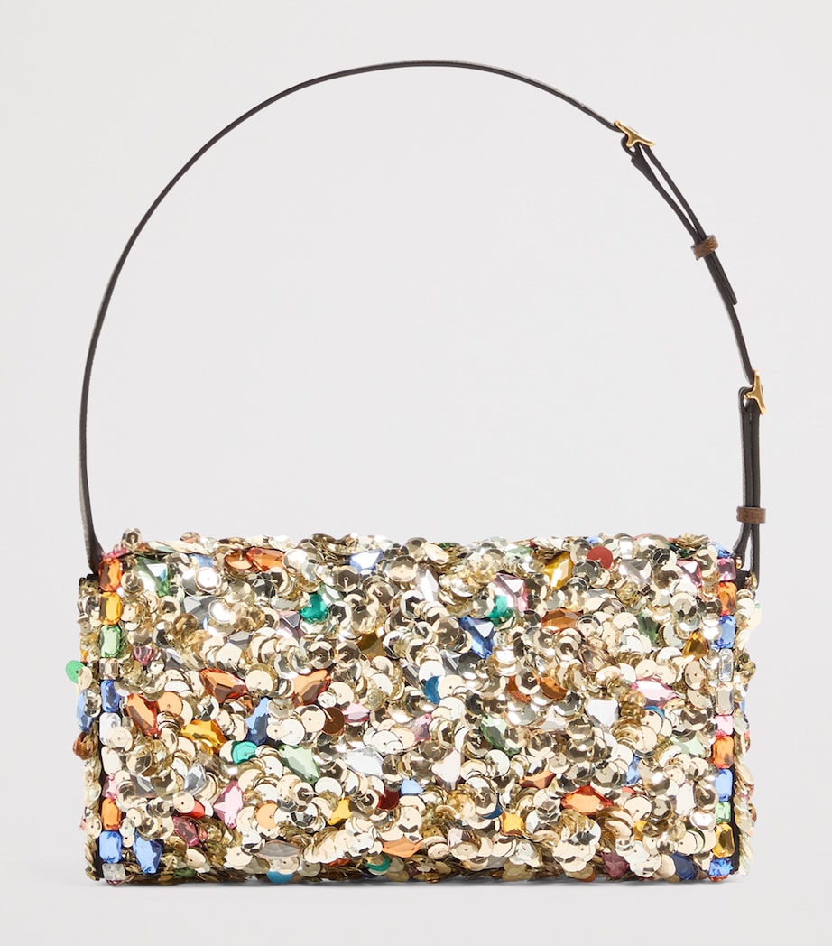 Small Embellished DeVain Shoulder Bag R9H Image 4
