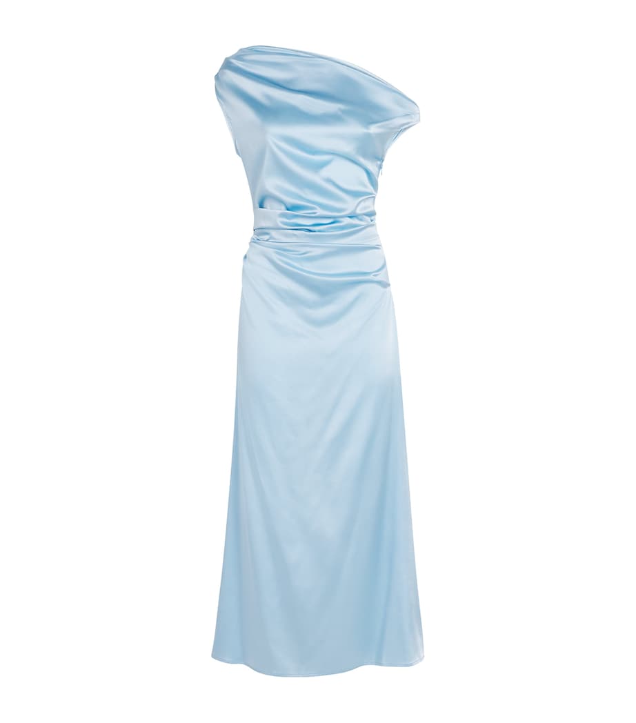 Silk-Blend Phare Midi Dress CLOUD CLD Image 1