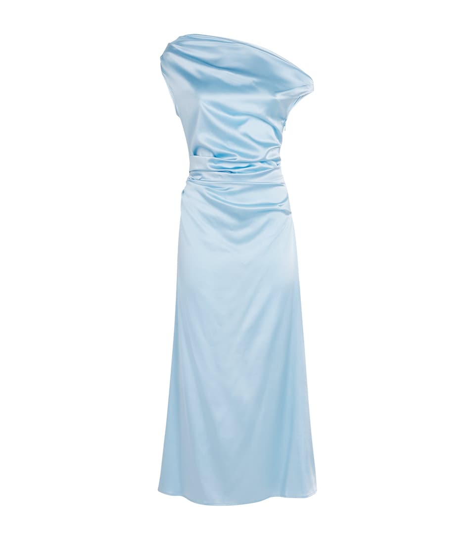 Silk-Blend Phare Midi Dress
