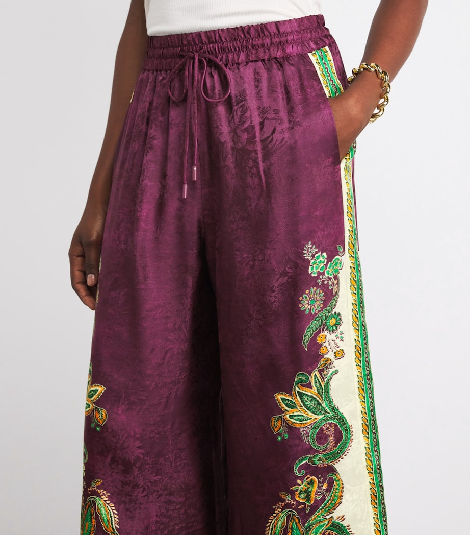 ALEMAIS Womens Silk-Blend Ruthie Trousers Image 3