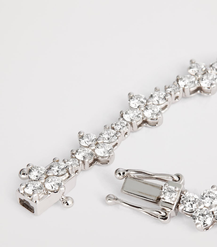 White Gold and Diamond Vivi Tennis Bracelet WHITE GOLD Image 4