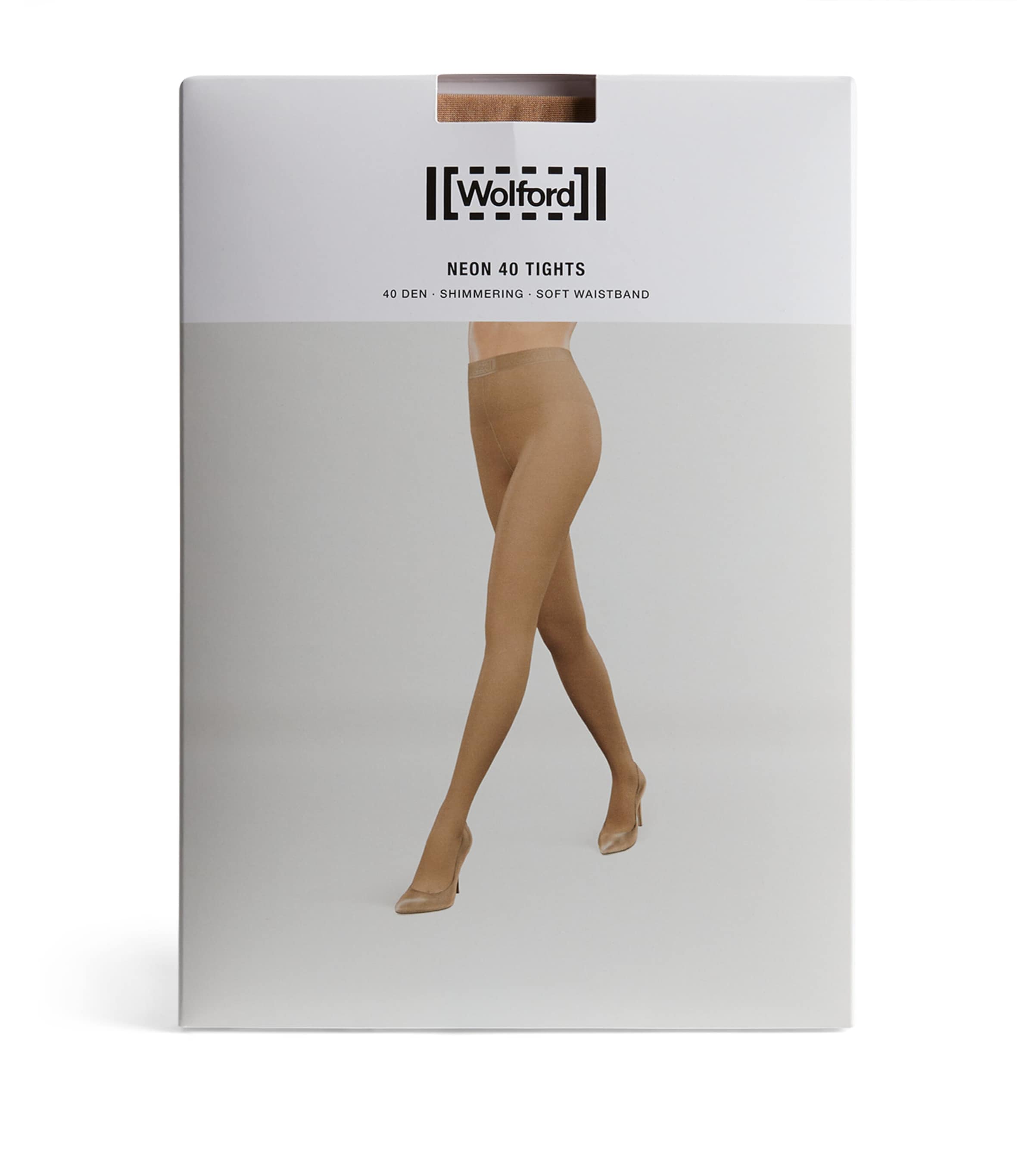 Shop Wolford Neon 40 Tights In Beige