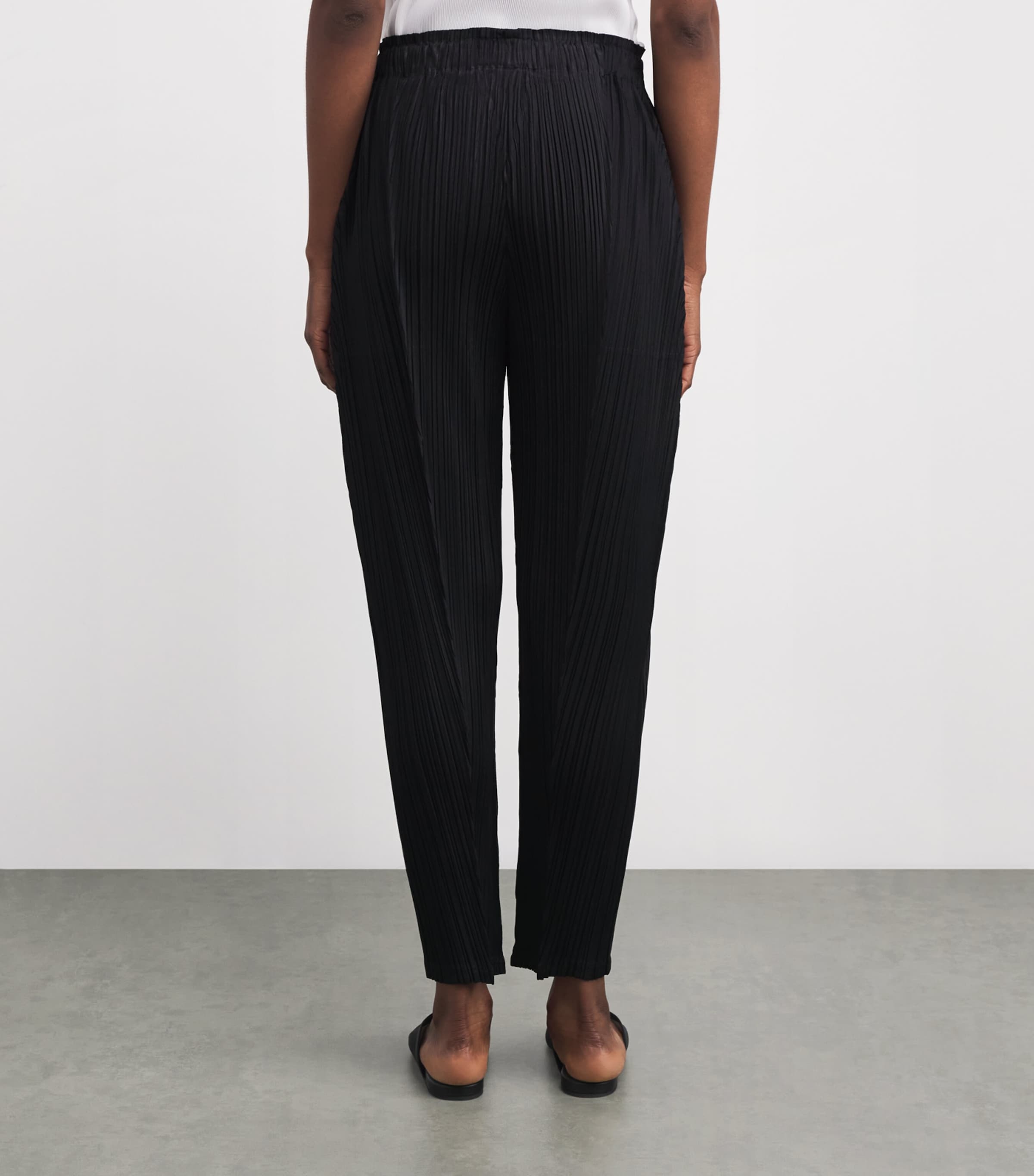Pleats Please Issey Miyake Black Thicker Bottoms 2 Trousers