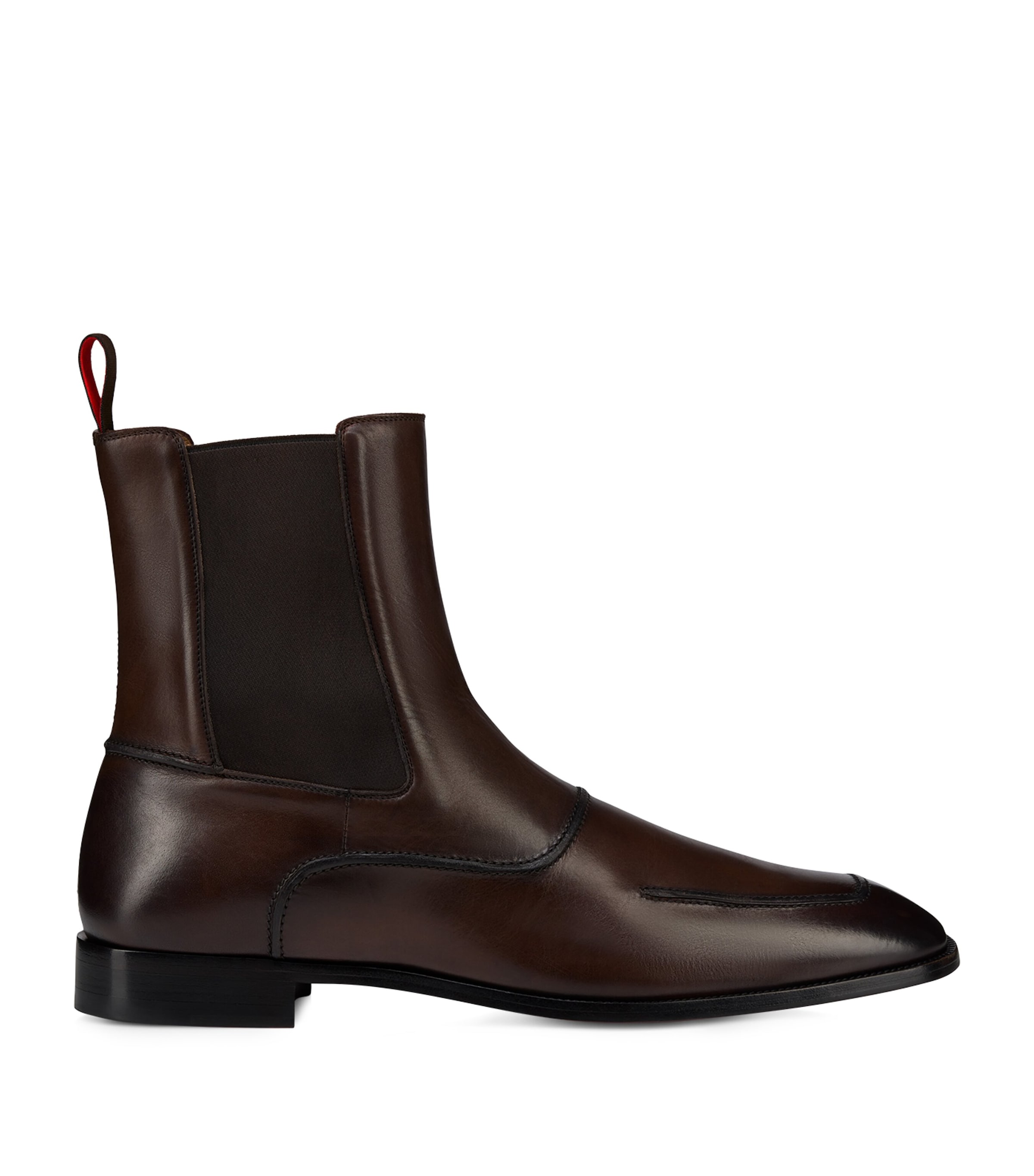 Christian Louboutin Serchelsea Leather Ankle Boots In Brown