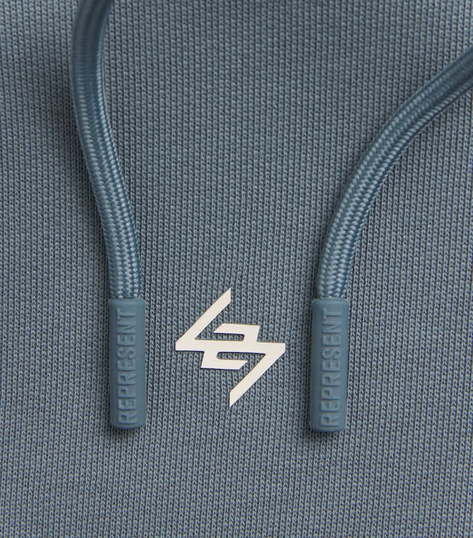 Represent 247 Mens Cotton 247 DNA Hoodie Dusky Navy Image 6