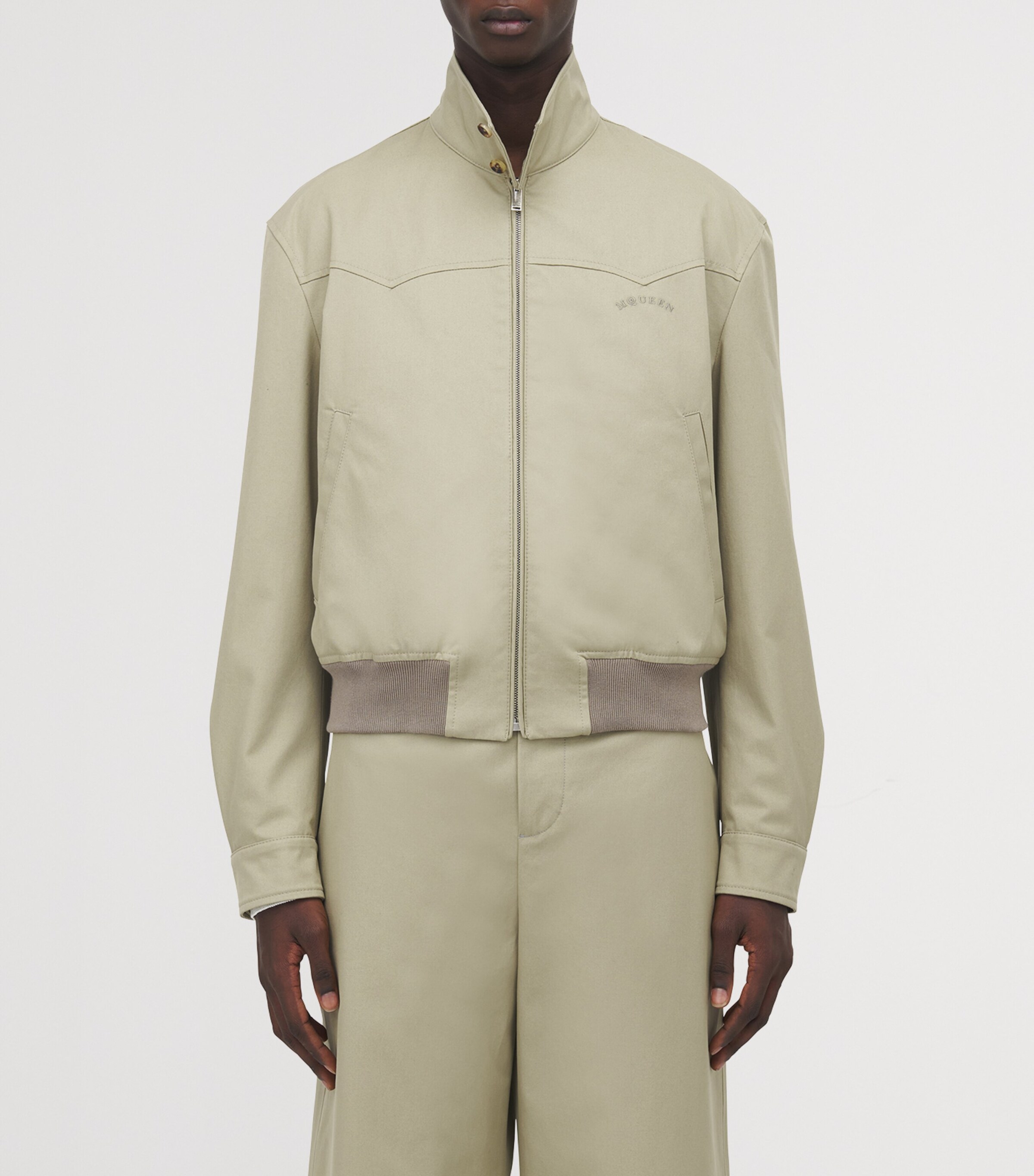 Cotton Cropped Harrington Jacket 2001 Image 5