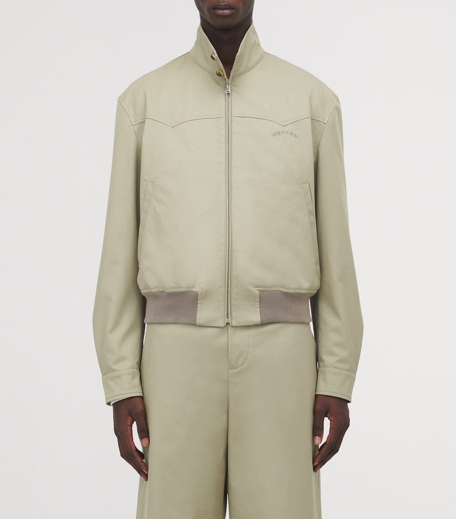 Cotton Cropped Harrington Jacket 2001 Image 5