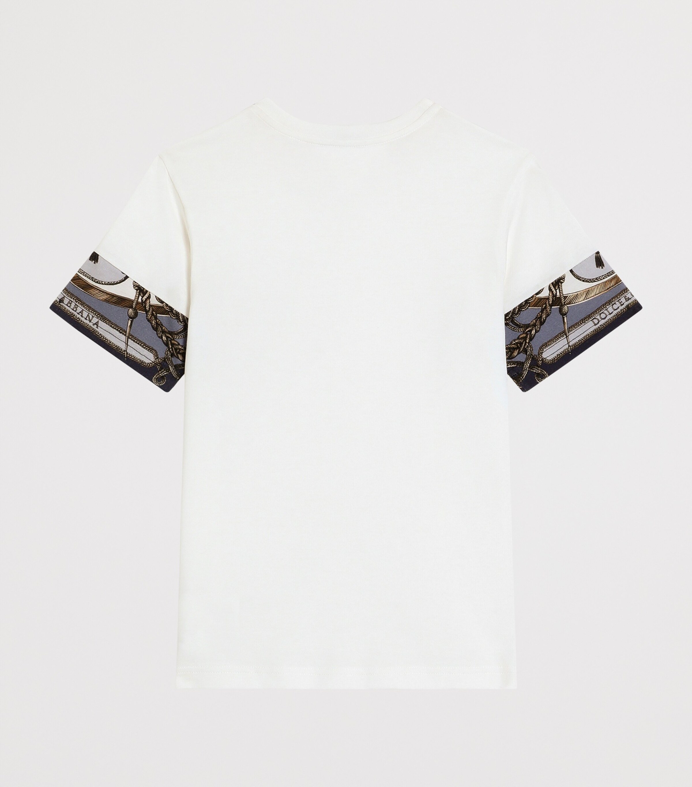 Dolce&Gabbana Kids Cotton Printed Pocket T-Shirt (8-12+ Years) Corde/nappe F. Image 2